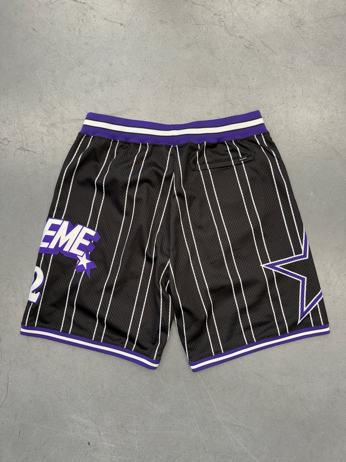SS24 SUPREME STAR BASKETBALL SHORT - BLACK
