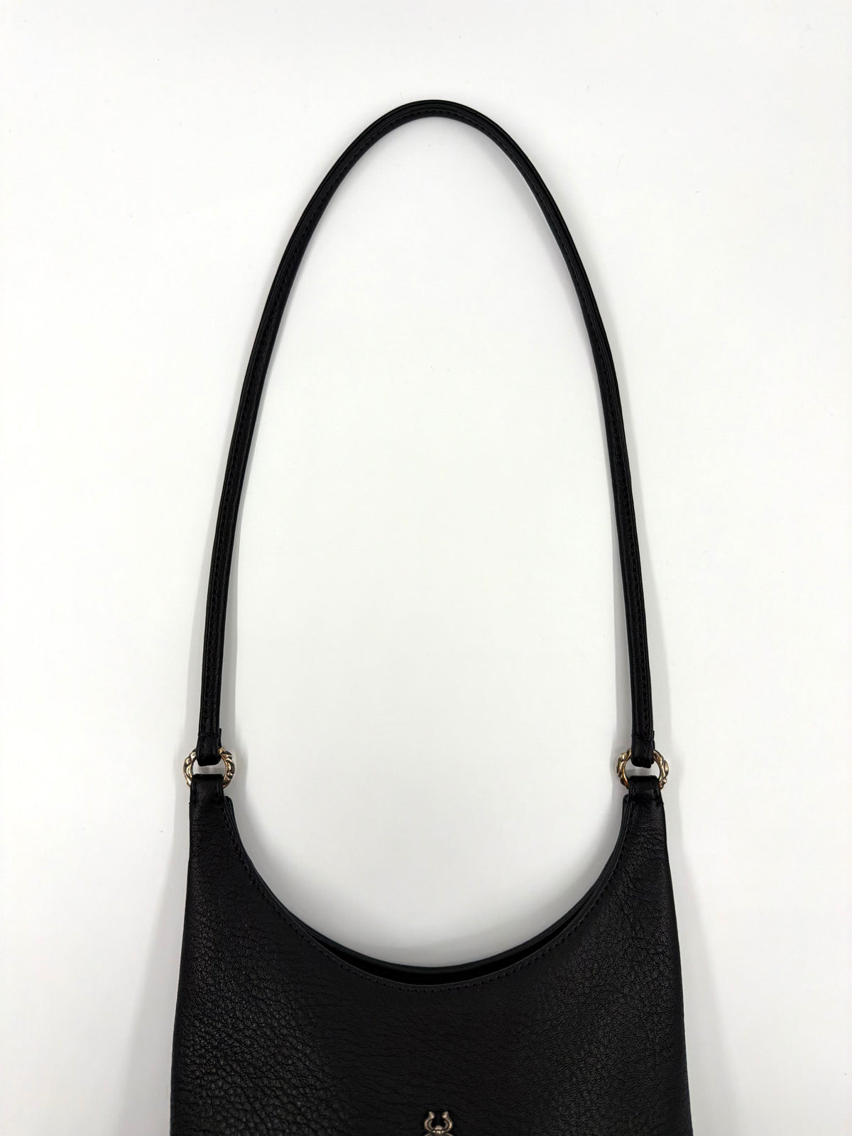 CHROME HEARTS 'VIV' BLACK LEATHER PURSE BAG