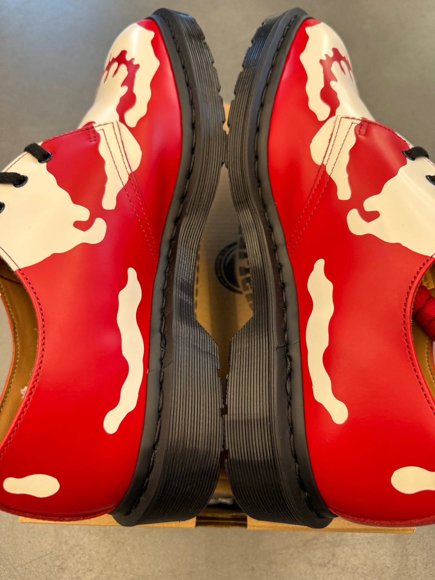 FW25 SUPREME DR. MARTENS 1461 3-EYE SHOE - RED