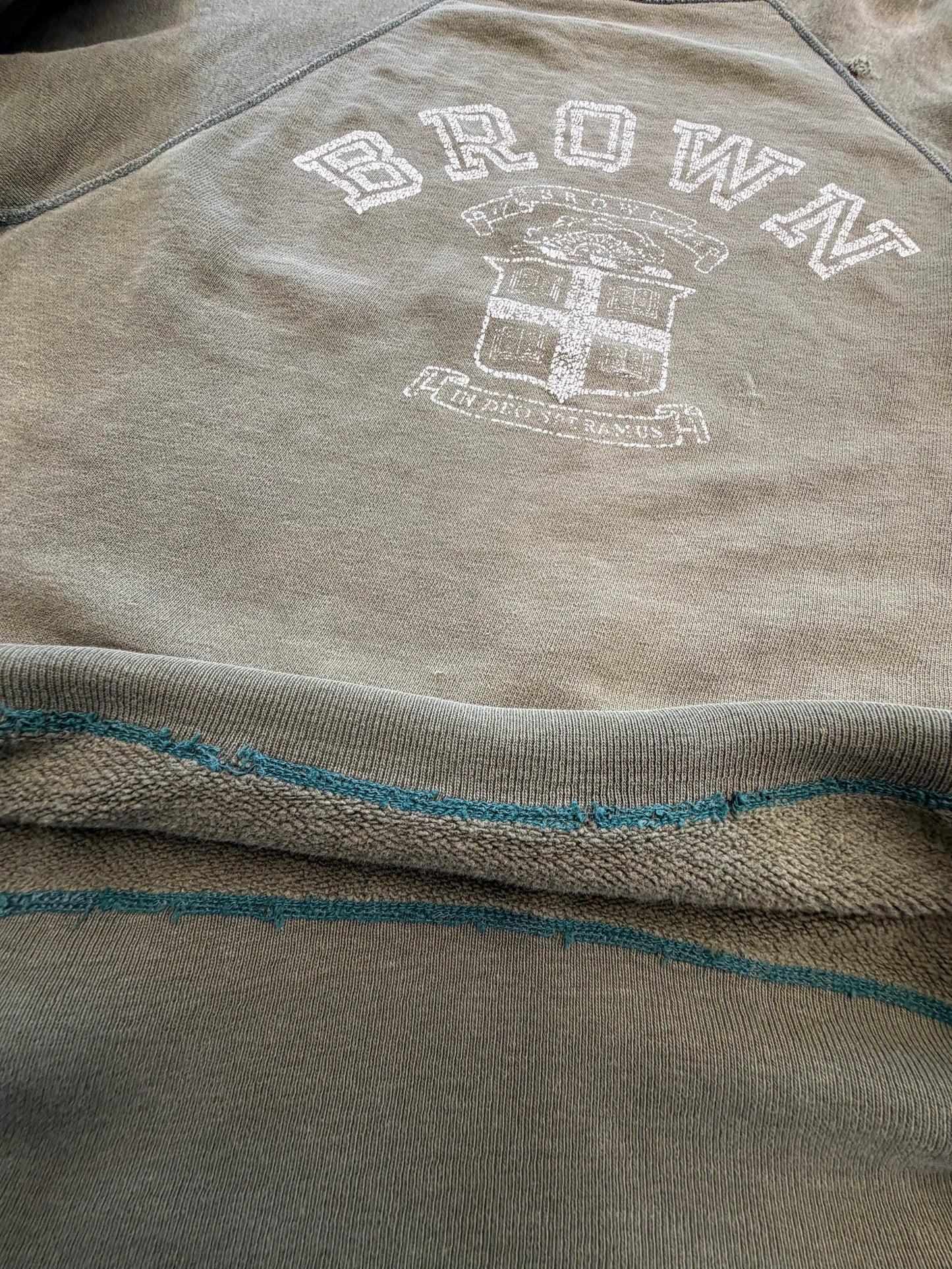 60'S BROWN UNIVERSITY DISTRESSED CREWNECK