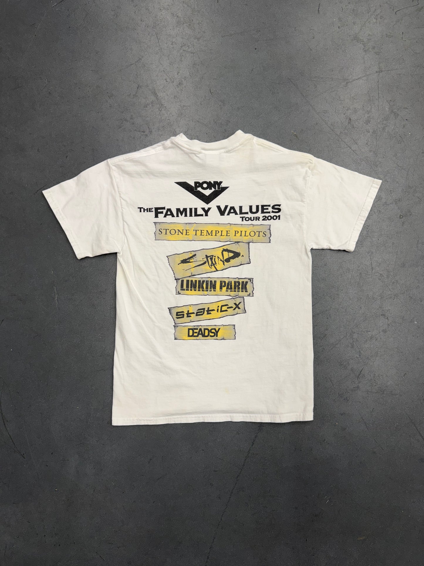 2001 THE FAMILY VALUES TOUR PORTRAIT TEE (GIANT TAG)