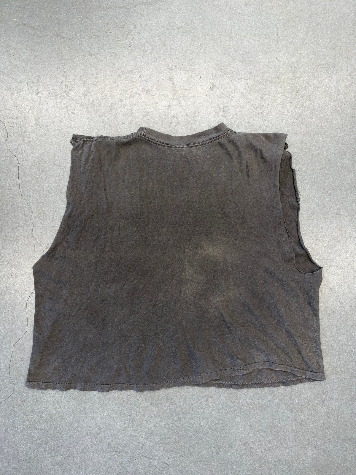 90S BOB MARLEY REGGAE KING OF THE WORLD CUT-OFF FADED TEE (FADED TAG)