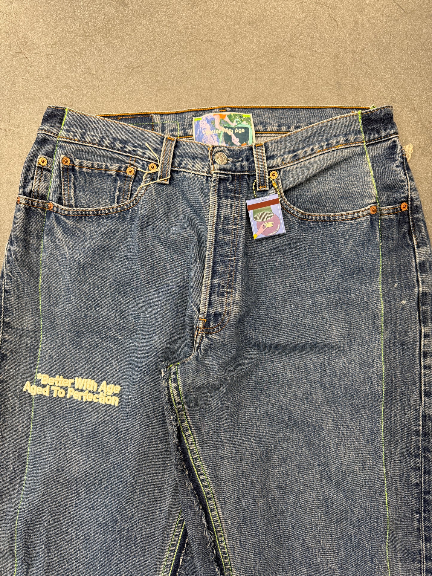 BETTER WITH AGE MONROE TRIPLE-WIDE DENIM TROUSER