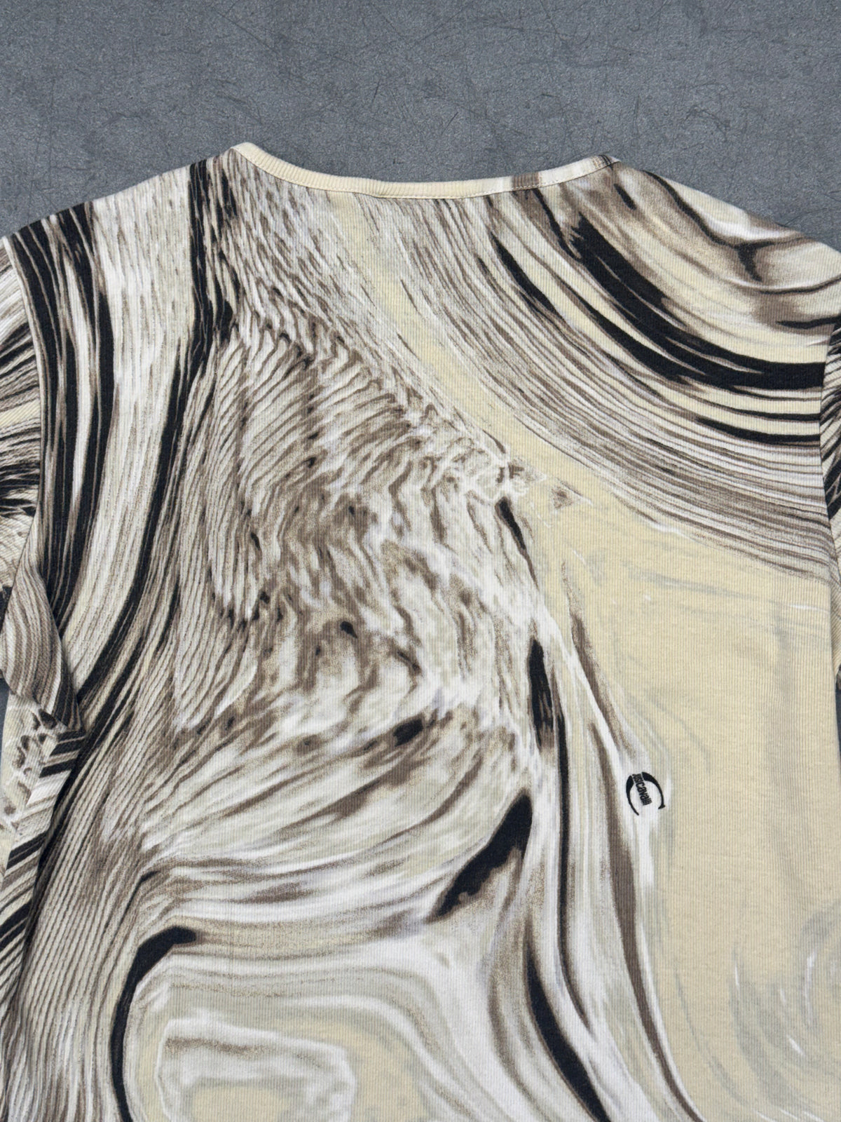 VINTAGE JUST CAVALLI MARBLE SNAKE PRINT SHIRT