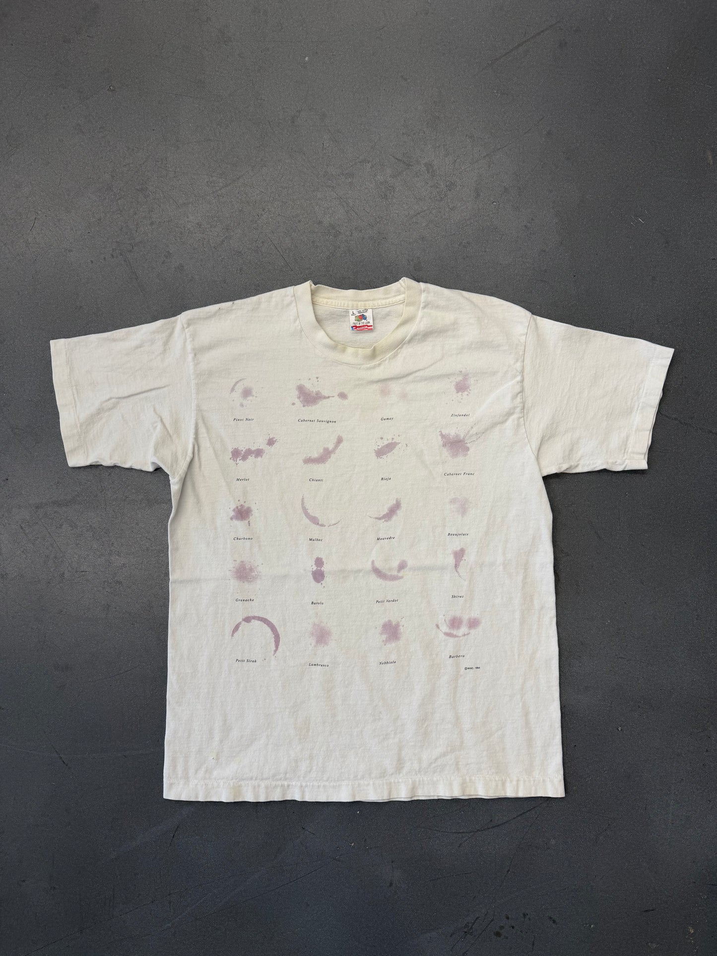 90'S WINE STAIN TEE (FOTL TAG)