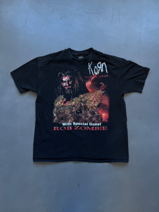 1999 KORN ROB ZOMBIE BOOTLEG TOUR TEE (HARLEY HANES TAG)