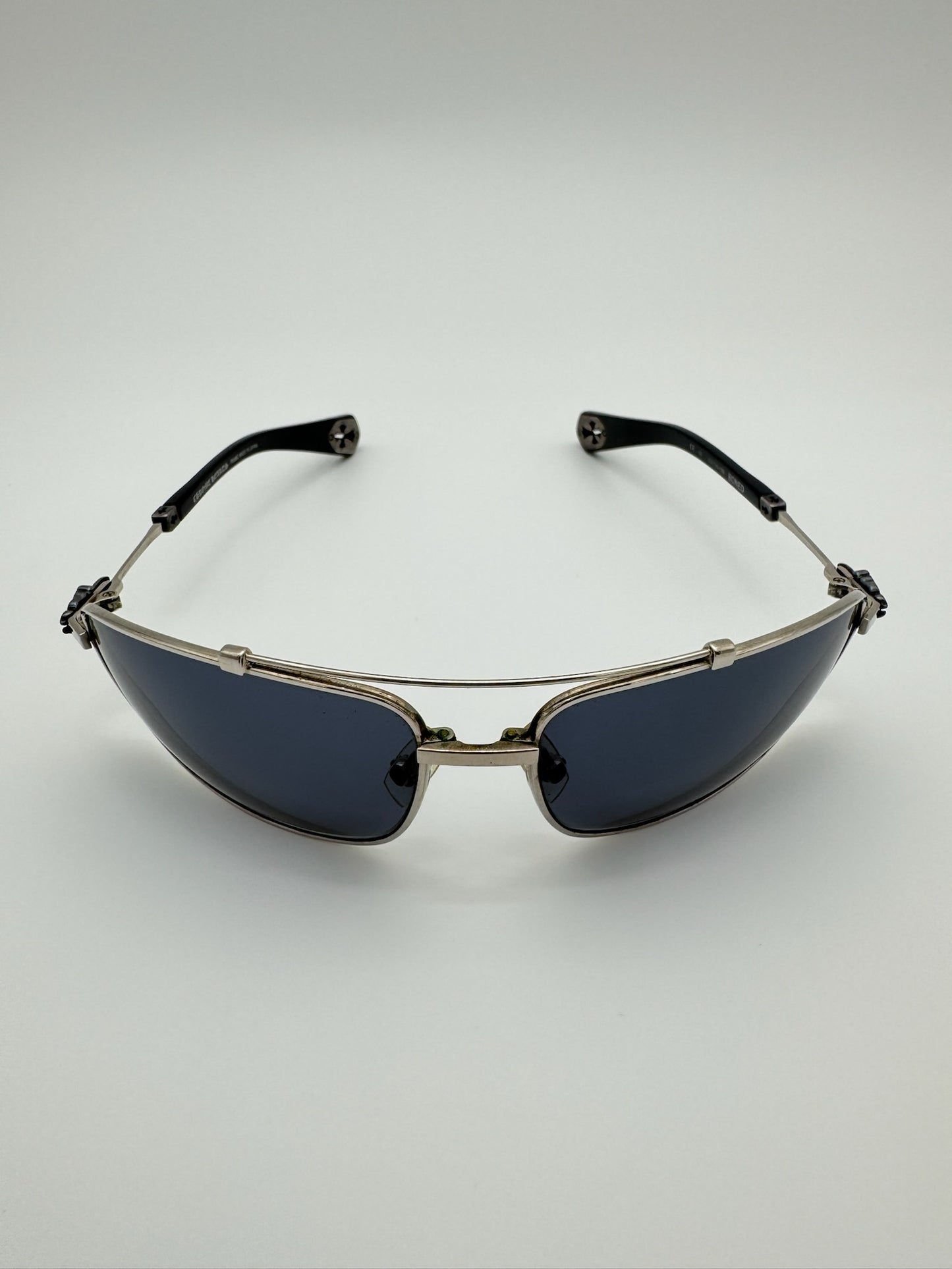 CHROME HEARTS 'BONED' SUNGLASSES - BLACK (PRE-OWNED WITH CASE)