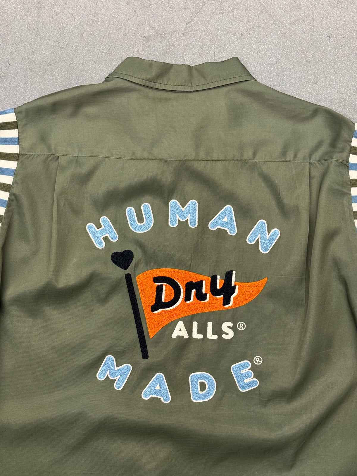 HUMAN MADE BOWLING SHIRT OLIVE DRAB
