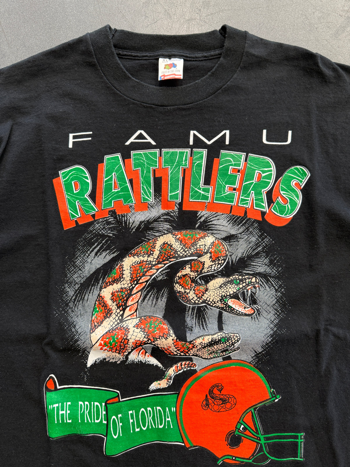90'S FAMU RATTLERS "THE PRIDE OF FLORIDA" FLORIDA A&M TEE (FOTL TAG)