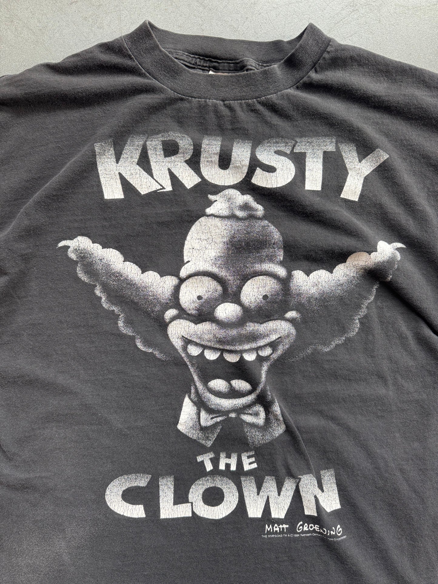 1994 KRUSTY THE CLOWN BIG HEAD TEE (TULTEX TAG)