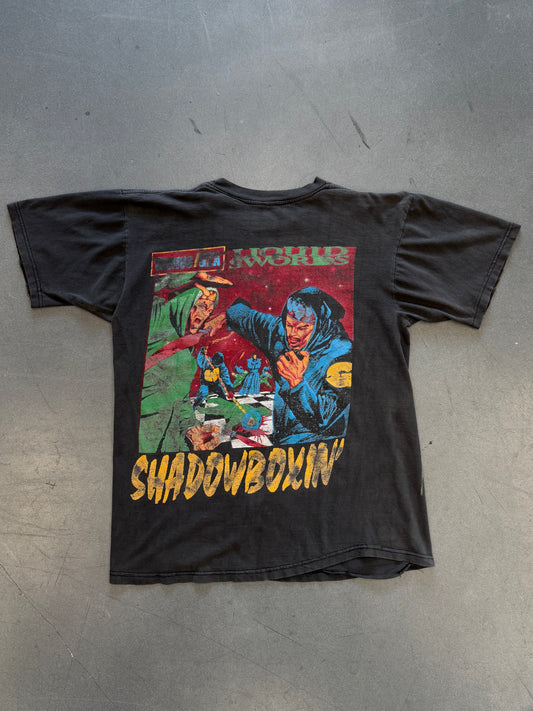 90'S WU-TANG LIQUID SWORDS GENIUS/GZA METHOD MAN SHADOWBOXIN’ RAP TEE (PULLED TAG)