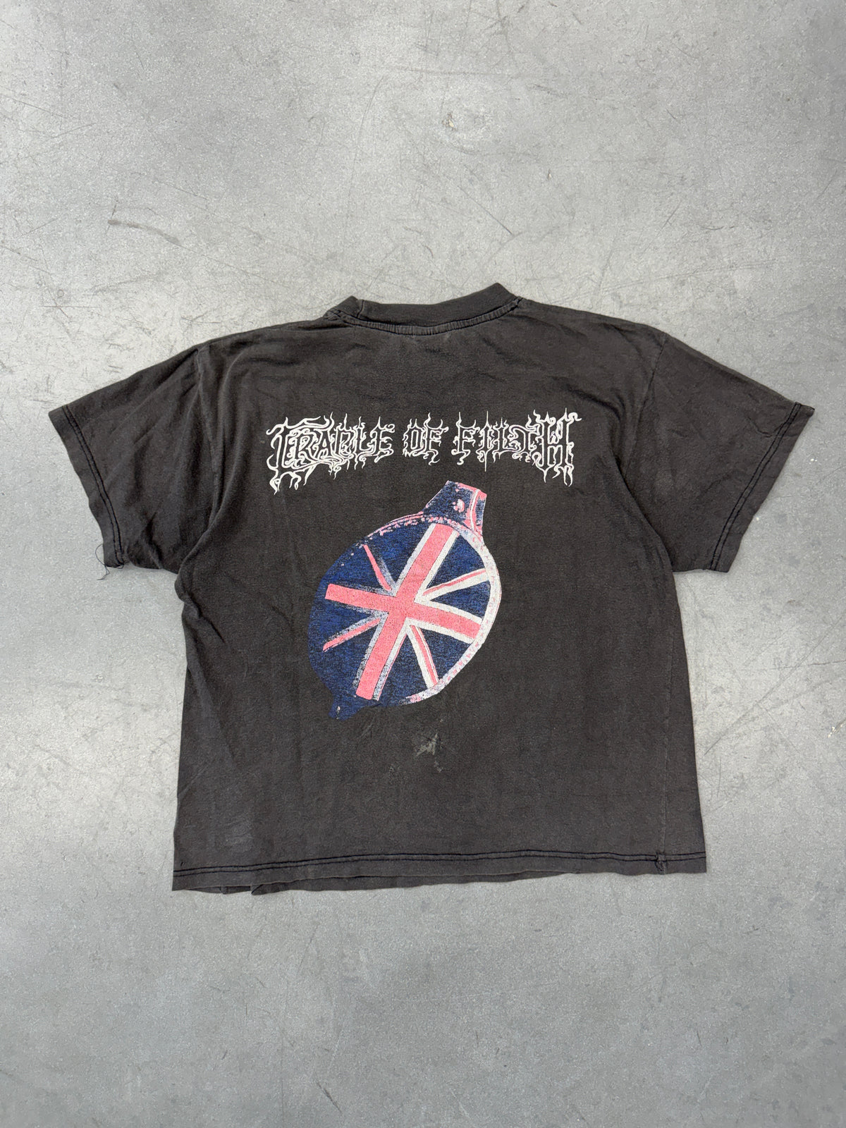 1997 CRADLE OF FILTH GRAVE BRITANNIC MAJESTY TEE (AMERICAN STYLE TAG)