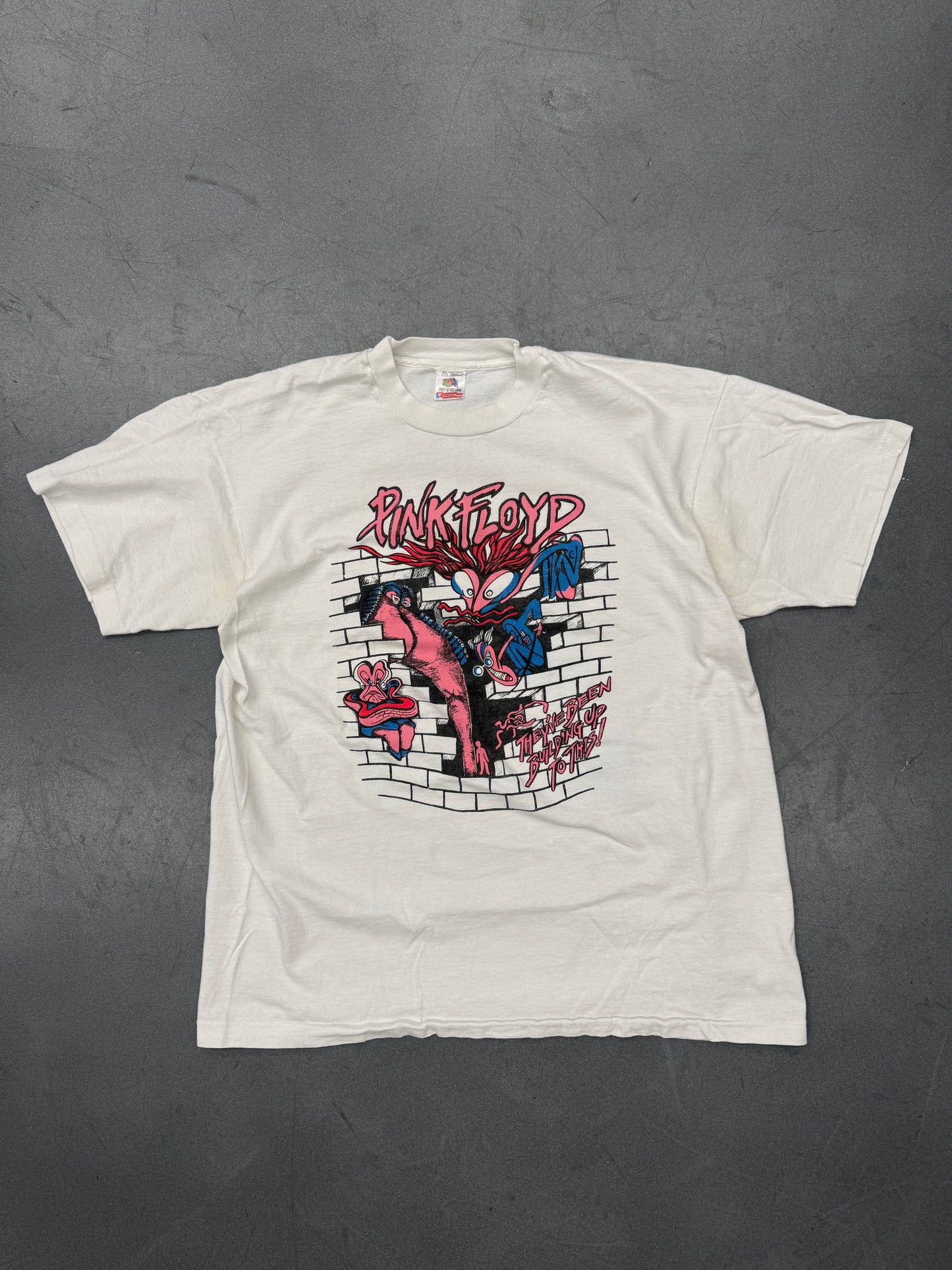 1994 PINK FLOYD U.S. TOUR THEY'VE BEEN BUILDING UP TO THIS! TEE (FOTL TAG)