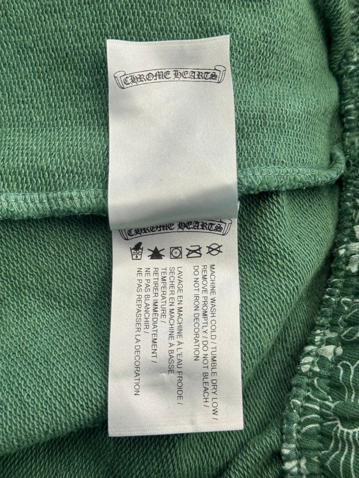 CHROME HEARTS PLUS CROSS MONOGRAM SWEATPANT - GREEN