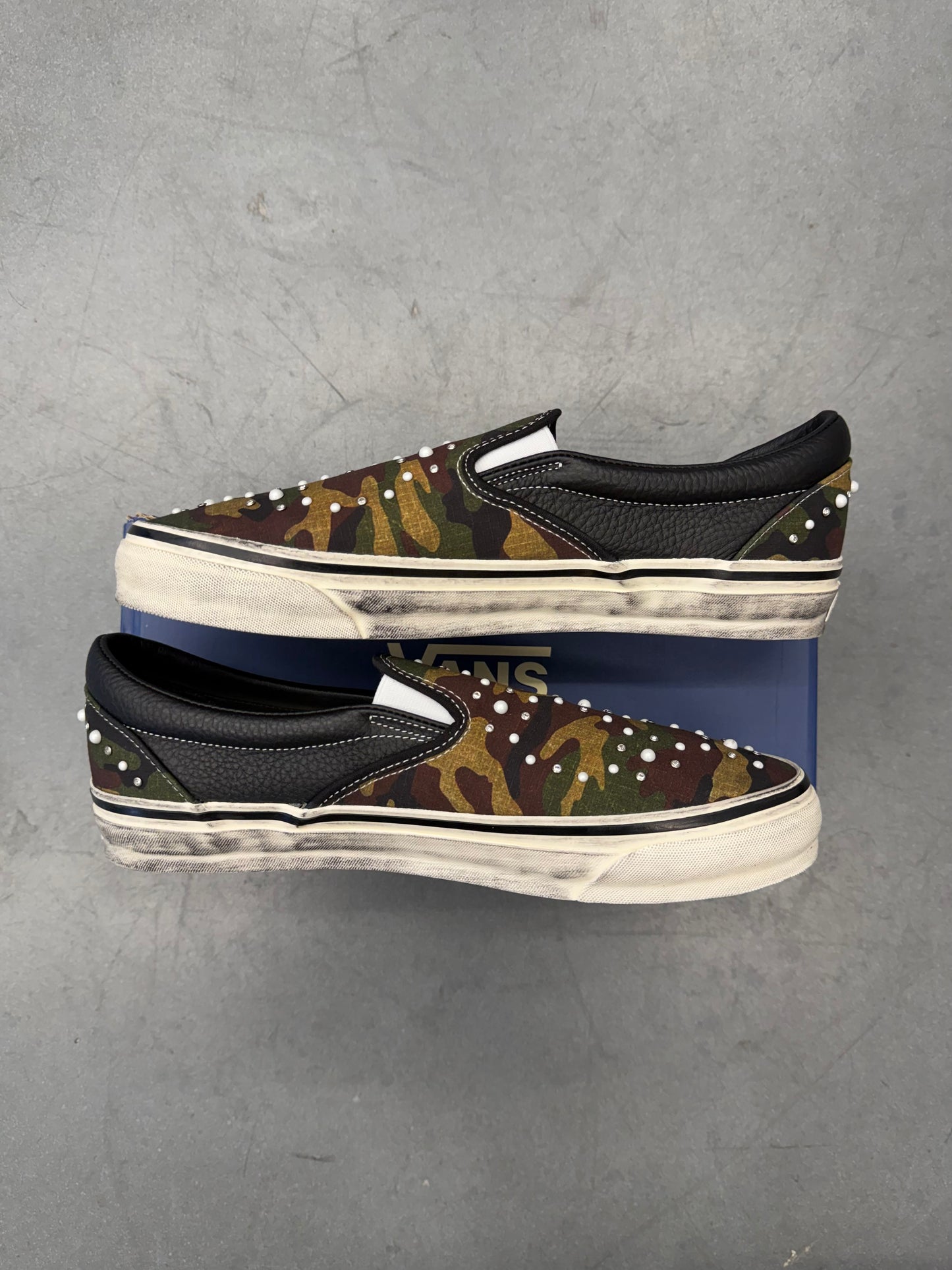 VANS LX CLASSIC SLIP-ON 98 PEARLIZED PACK CAMO BLACK