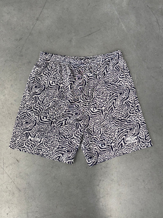 SS23 SUPREME UMBRO JACQUARD ANIMAL PRINT SOCCER SHORT - NAVY