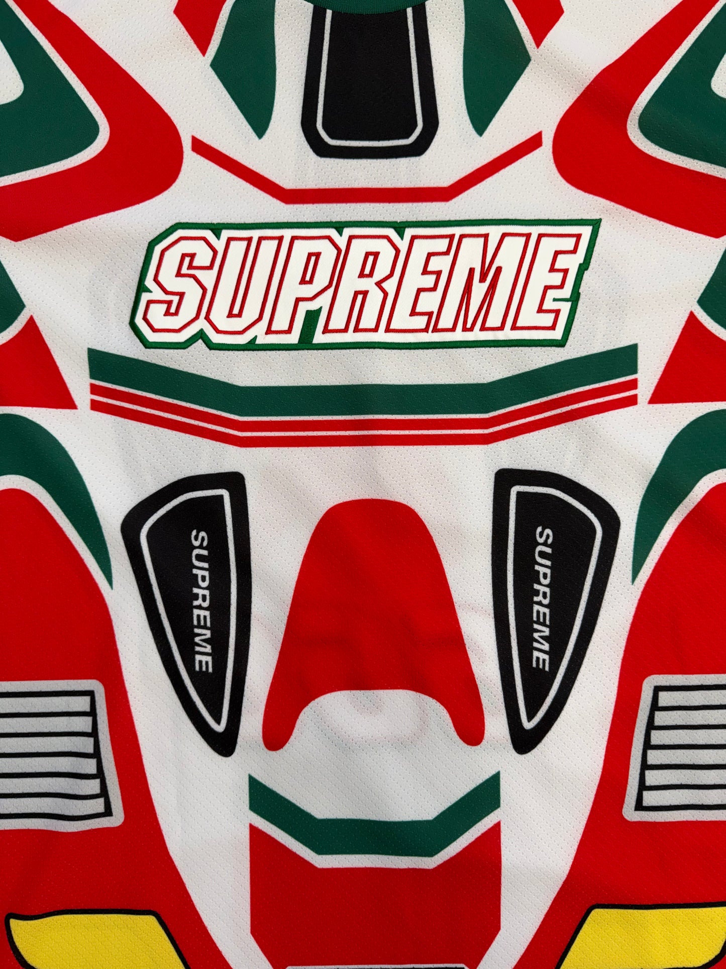 FW22 SUPREME DECALS MOTO JERSEY - WHITE