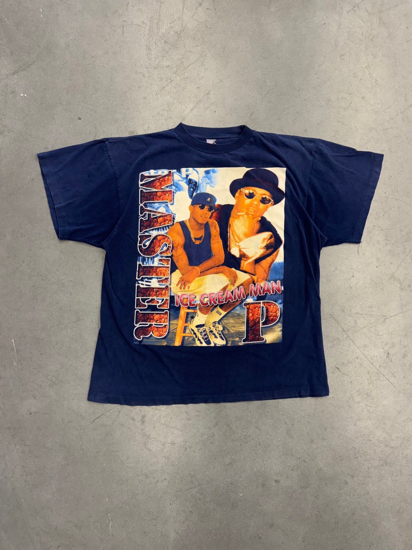 90S MASTER P ICE CREAM MAN BOOTLEG RAP TEE (FADED TAG)