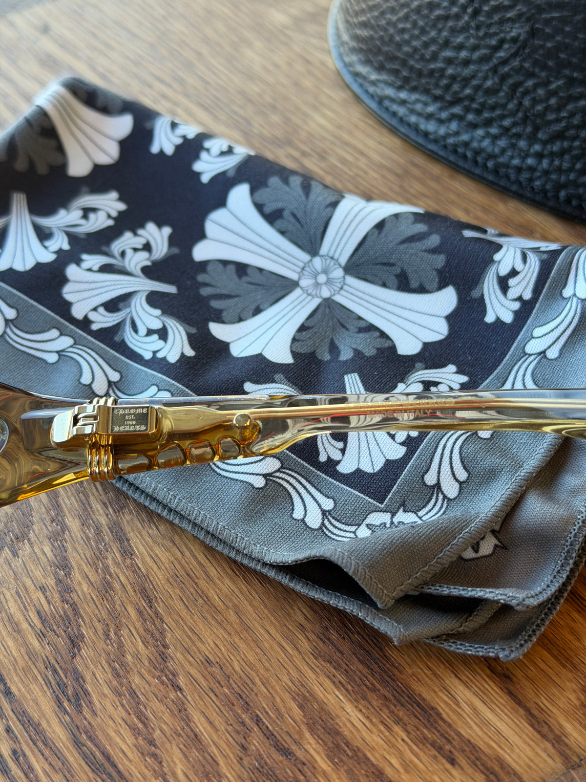 CHROME HEARTS SPREADER SUNGLASSES - TRANSLUCENT GOLD