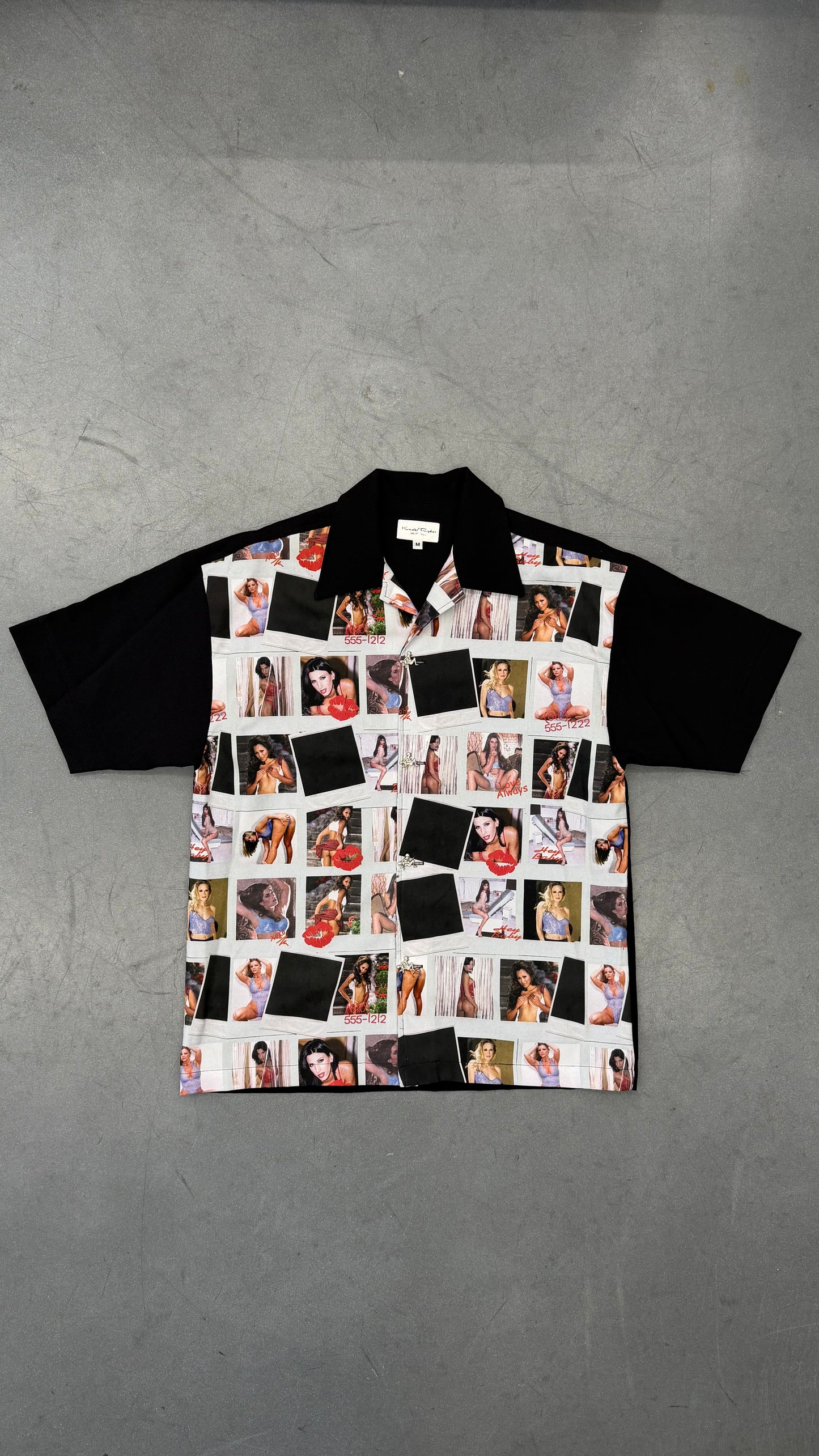 90S KNOB/RYDER 187. INC PORNSTAR BUTTON-UP SHIRT