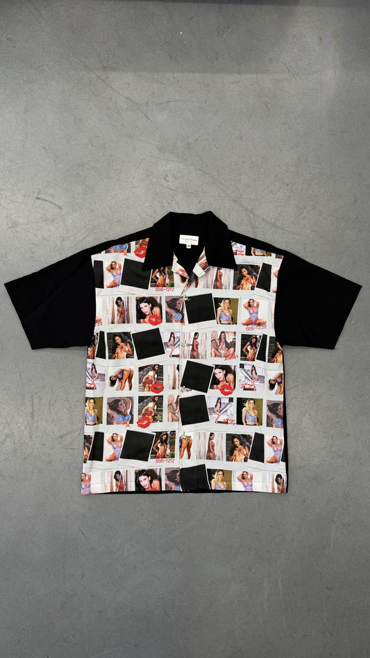 90S KNOB/RYDER 187. INC PORNSTAR BUTTON-UP SHIRT
