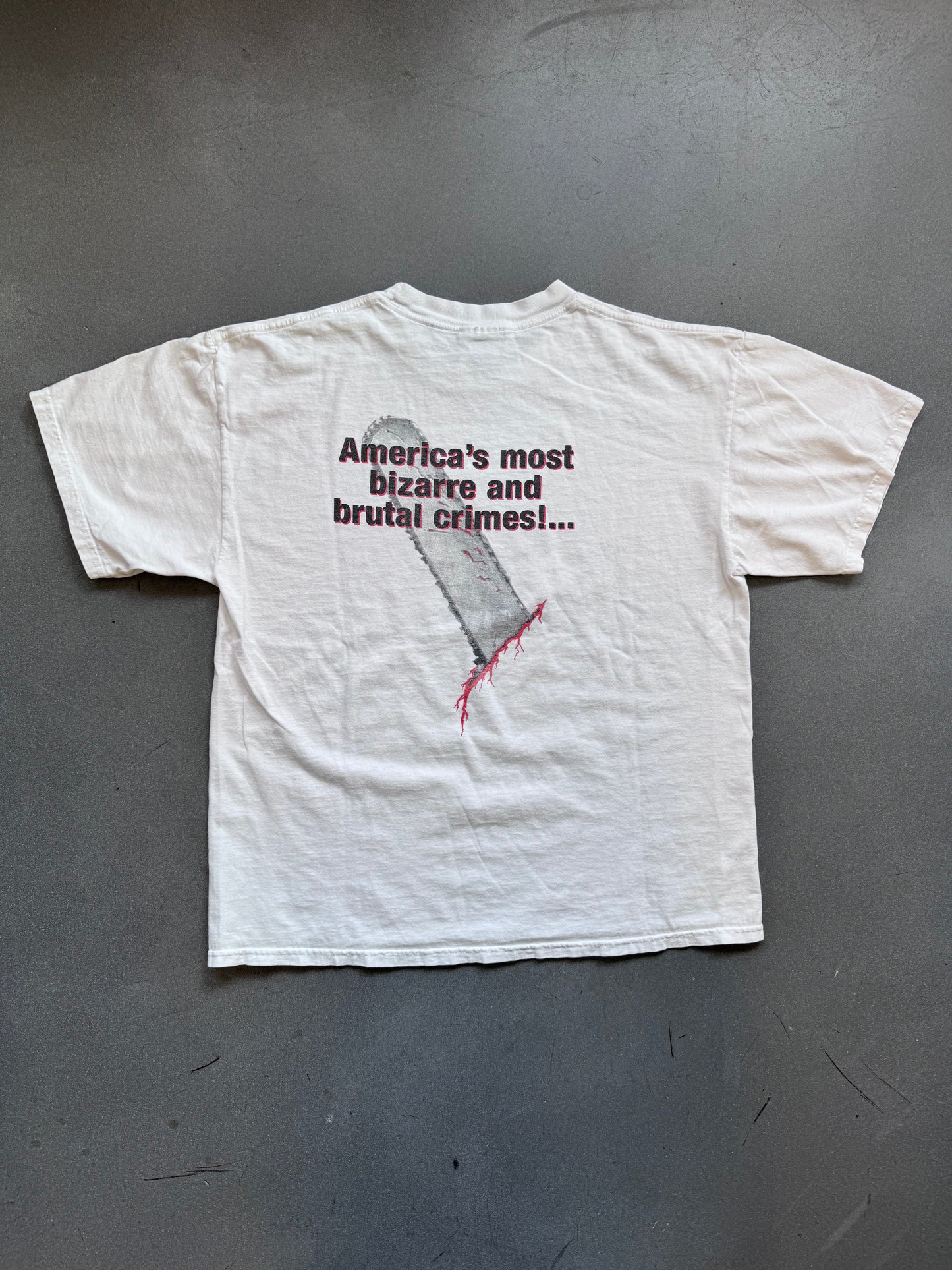 1997 THE TEXAS CHAINSAW MASSACRE TEE (M & O KNITS TAG)