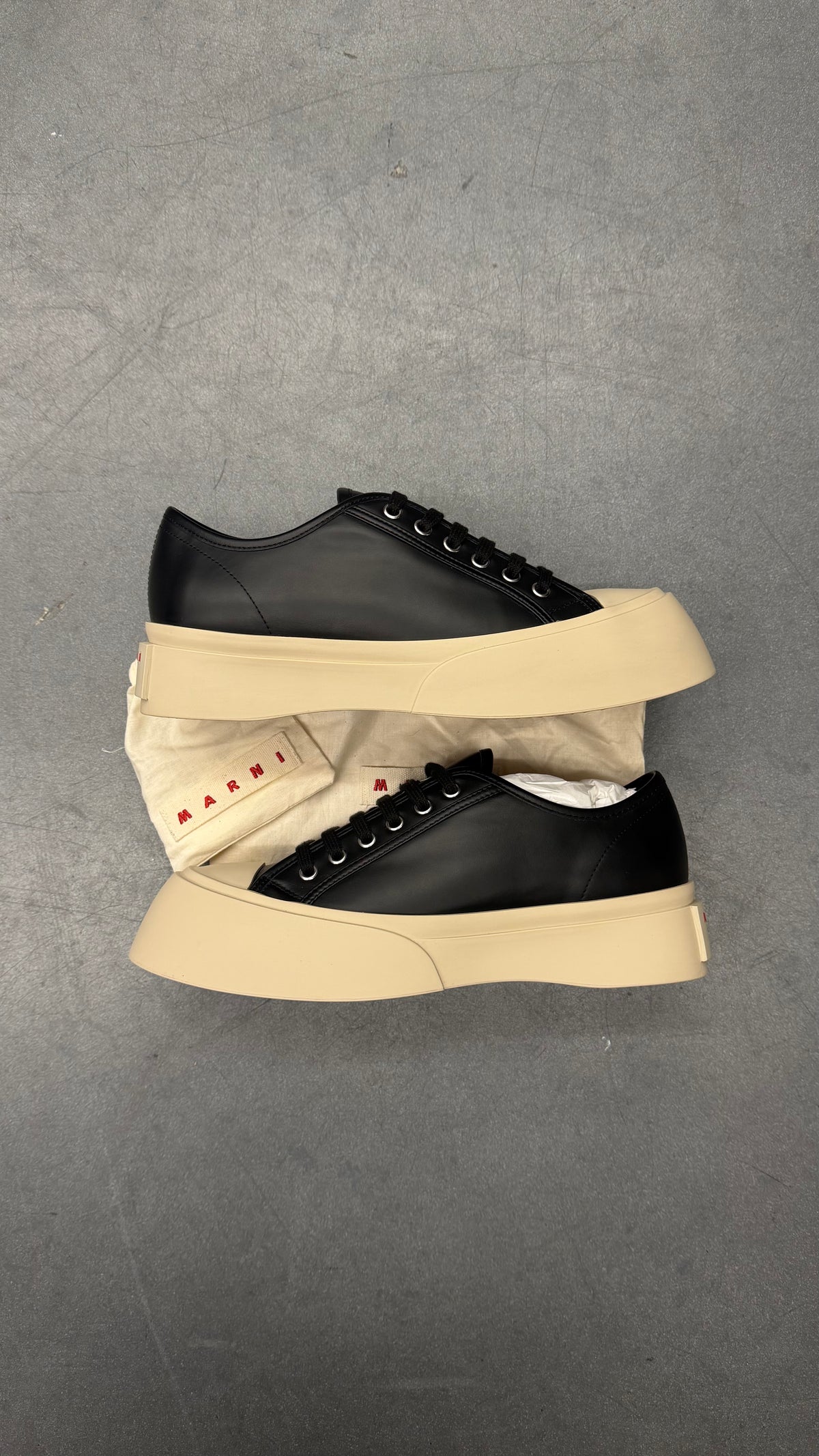 MARNI PABLO LOW-TOP OVERSIZED PLATFORM SNEAKERS