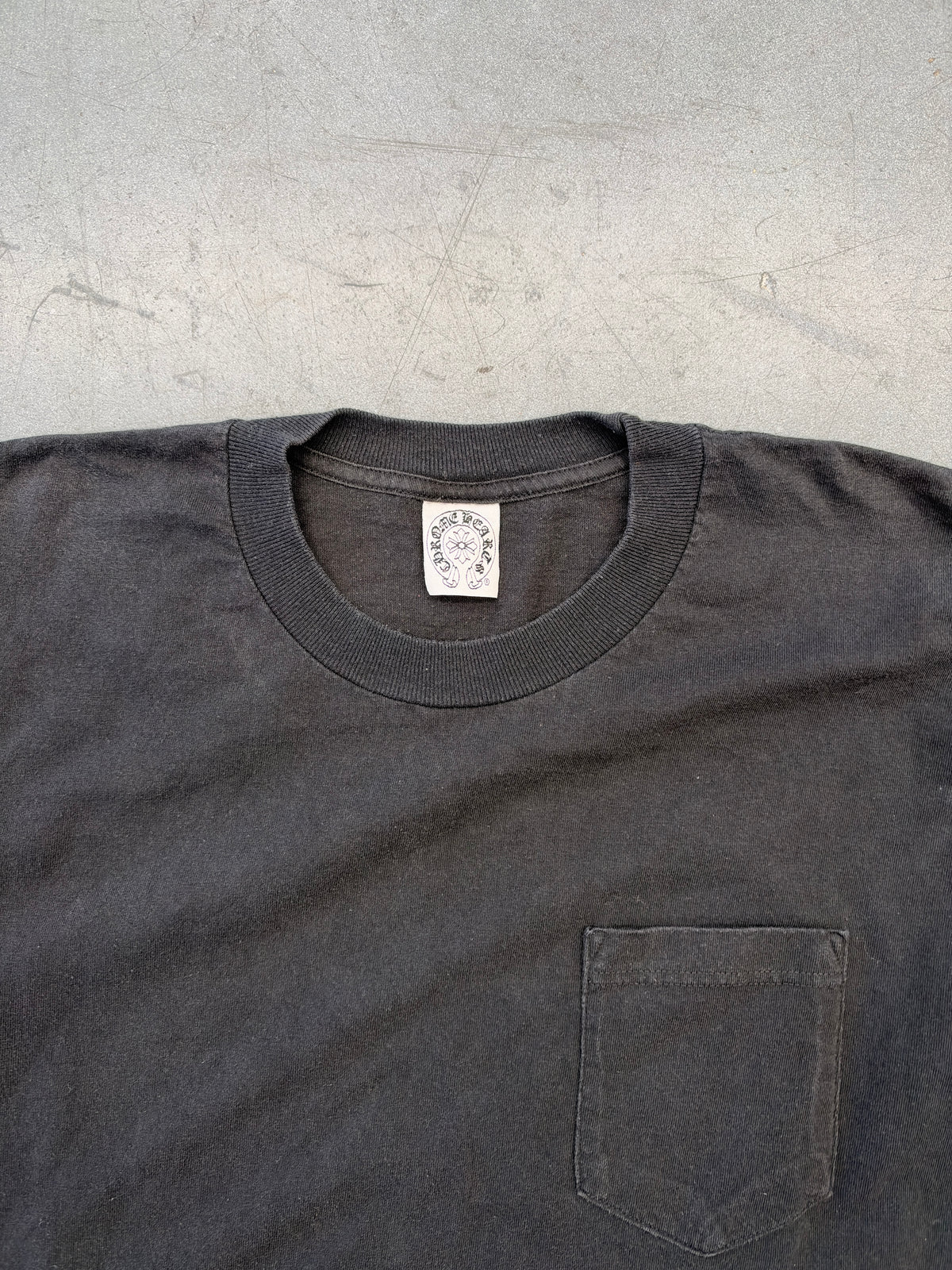 VINTAGE CHROME HEARTS FOTI HARRIS TEETER T-BAR POCKET TEE (CHROME HEARTS TAG)
