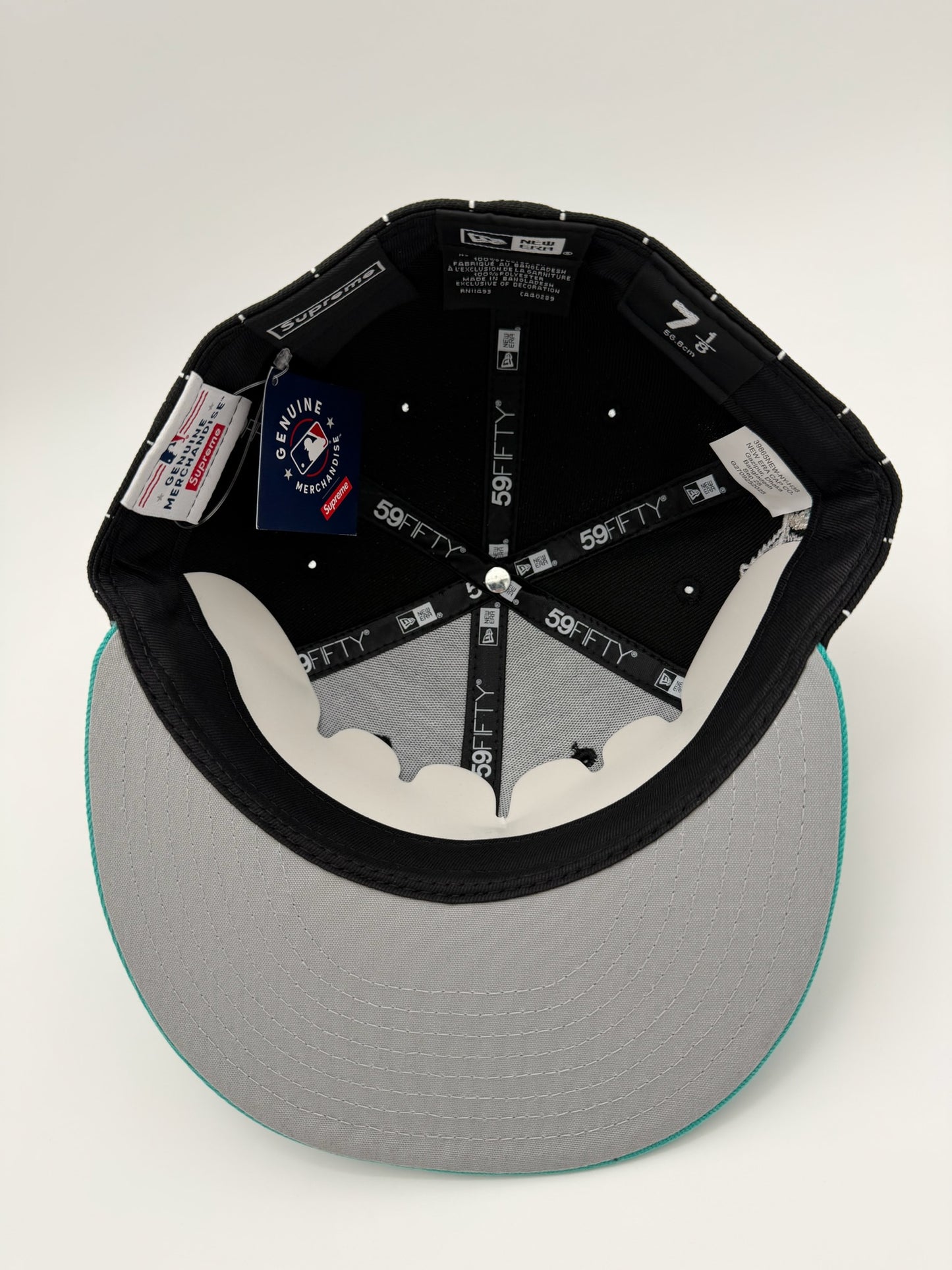 FW25 SUPREME MLB TEAMS BOX LOGO NEW ERA 59FIFTY CAP - FLORIDA MARLINS PINSTRIPE