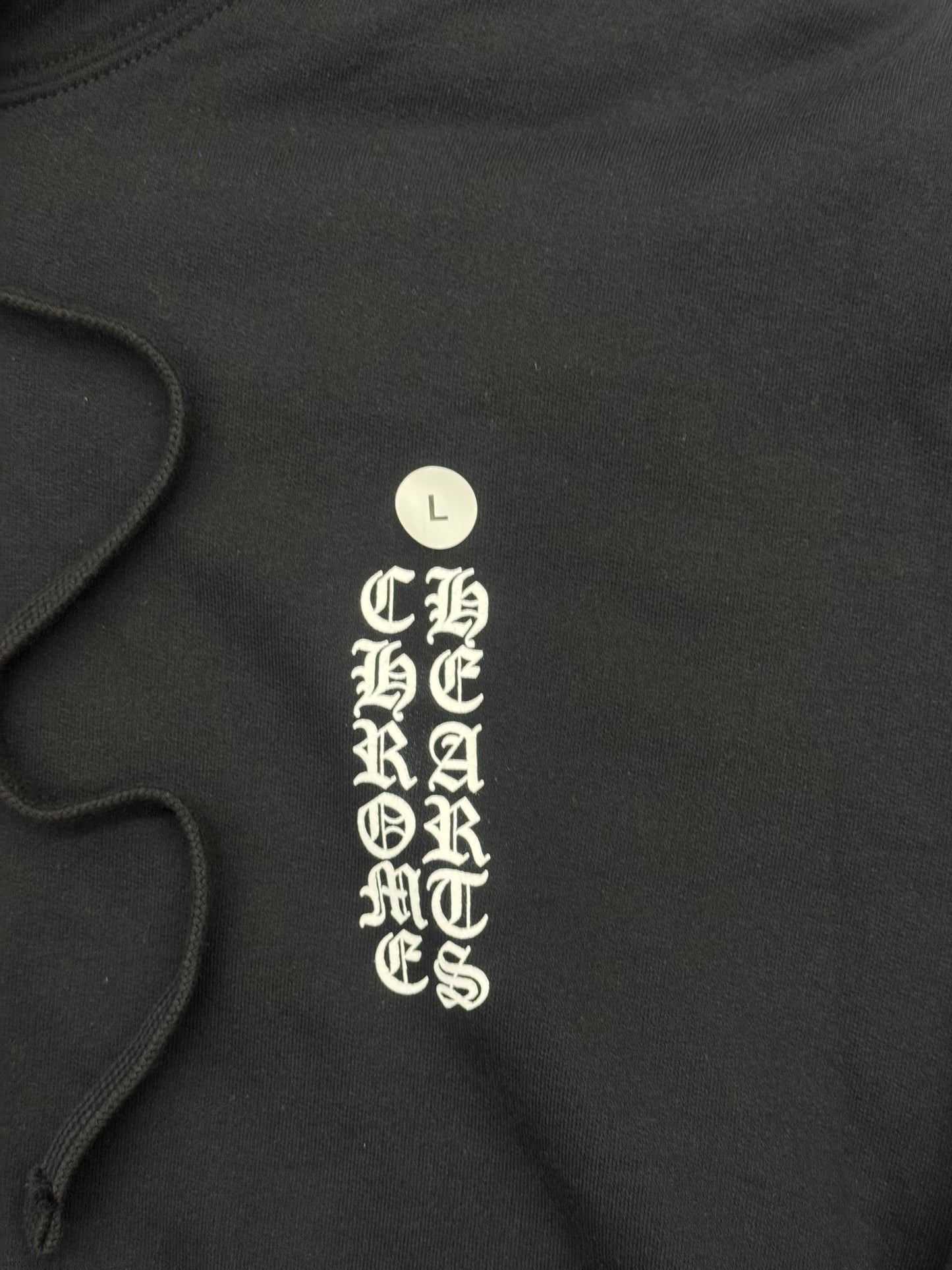 CHROME HEARTS VERTICAL LOGO THERMAL LINED ZIP-UP HOODIE