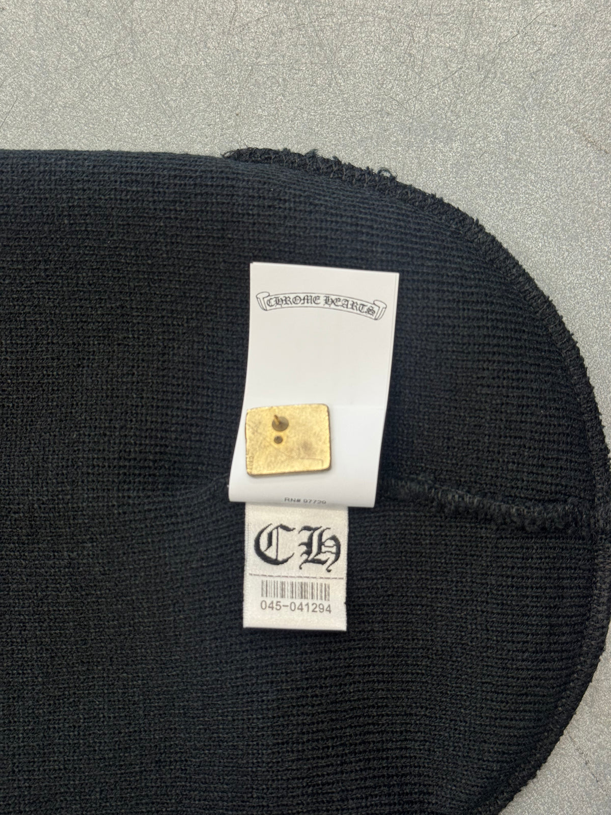 CHROME HEARTS WATCH CAP BEANIE - BLACK/WHITE