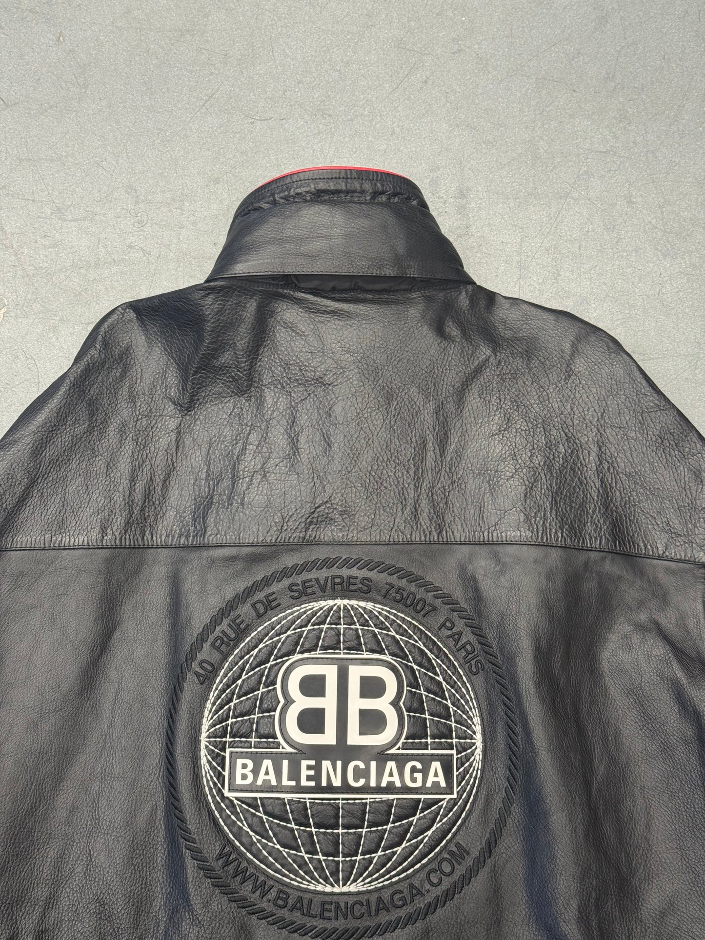 S/S 2020 YE24 BALENCIAGA BLNCG RUNWAY OVERSIZED LEATHER PARKA JACKET