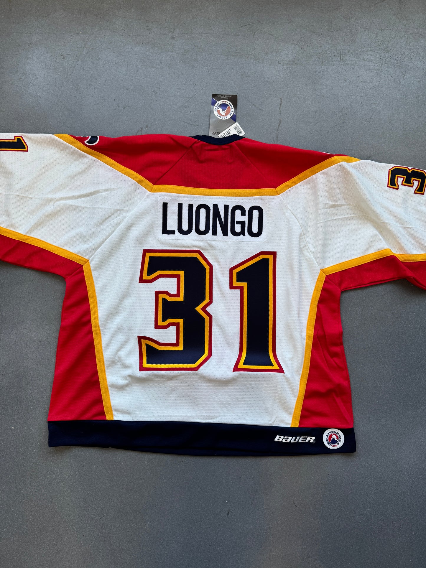 2001 ROBERTO LUONGO LOUISVILLE PANTHERS BAUER HOCKEY JERSEY NWT