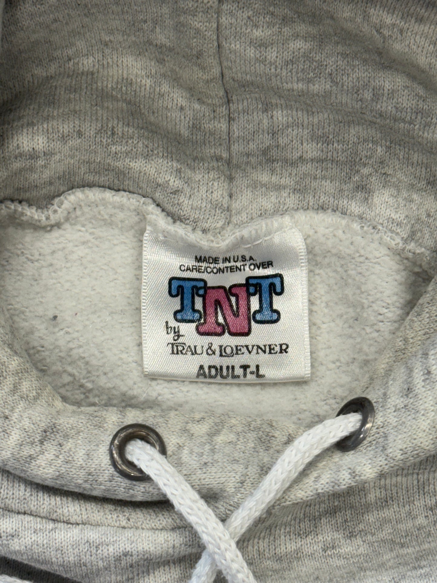 90S UNIVERSITY OF MIAMI AUTHENTIC COLLEGE GEAR PULLOVER HOODIE (TNT TAG)