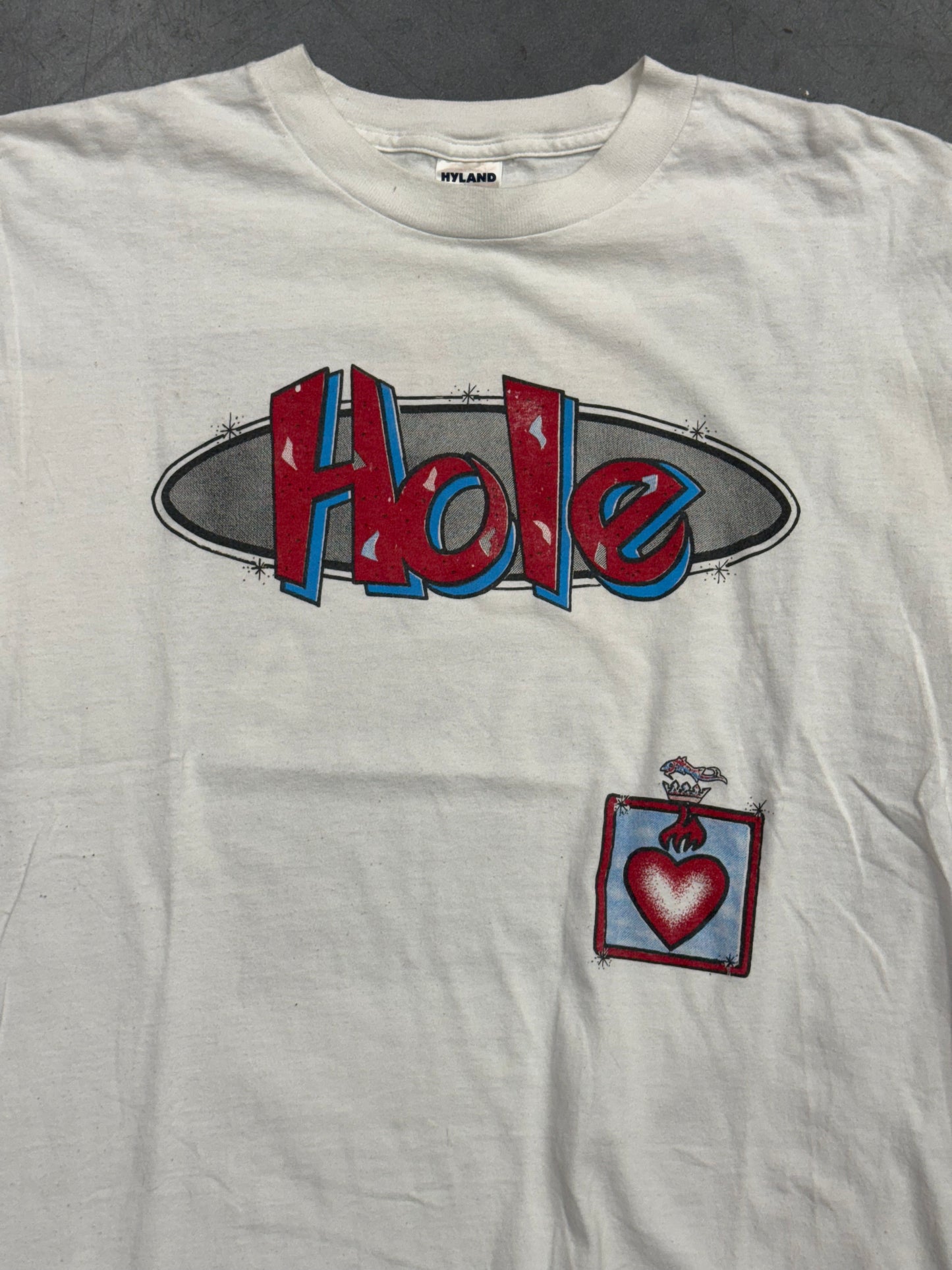 90S HOLE CELEBRITY SKIN BOOTLEG TOUR TEE (HYLAND TAG)