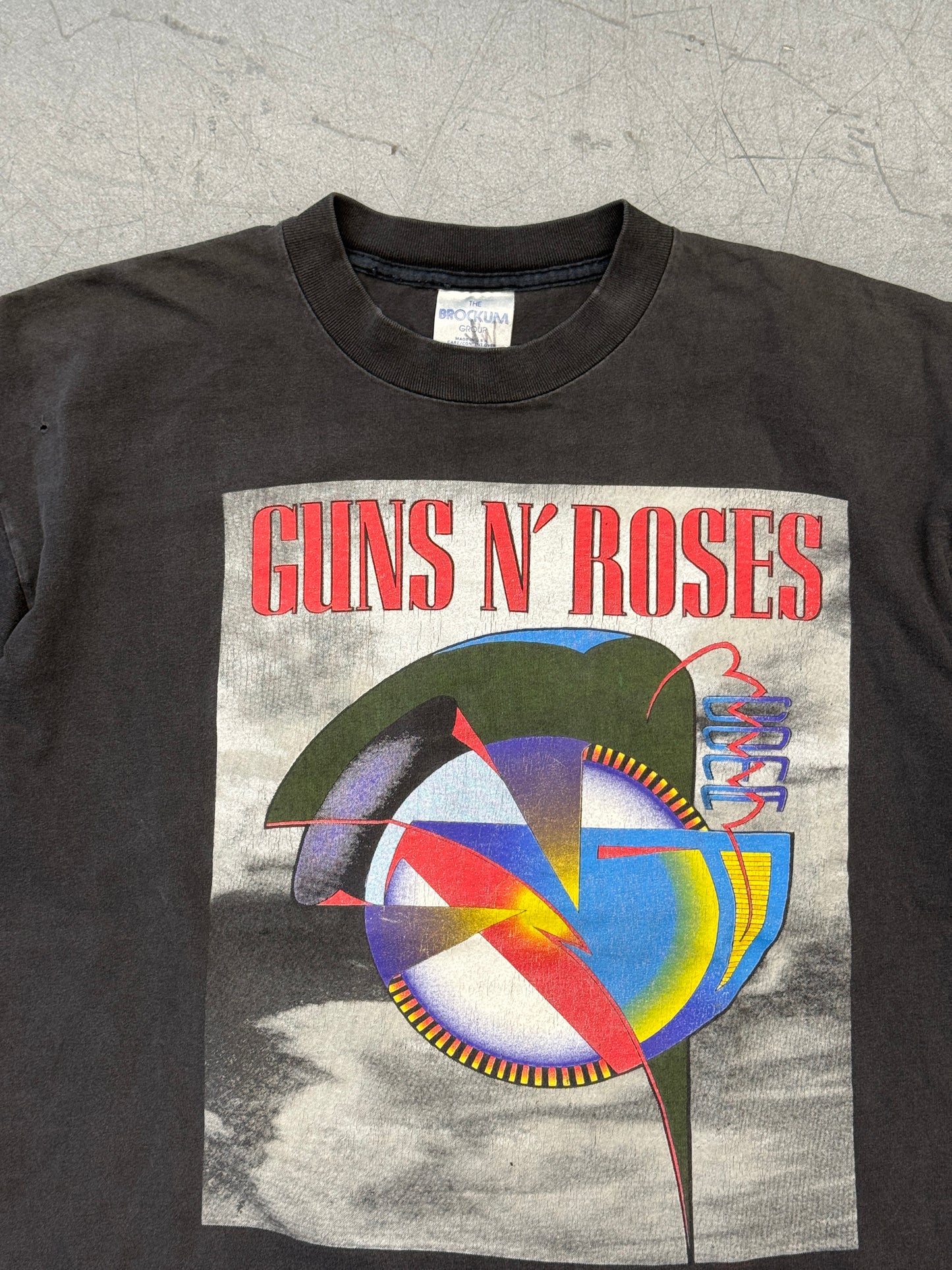 1992 GUNS N' ROSES USE YOUR ILLUSION TOUR TEE (BROCKUM TAG)