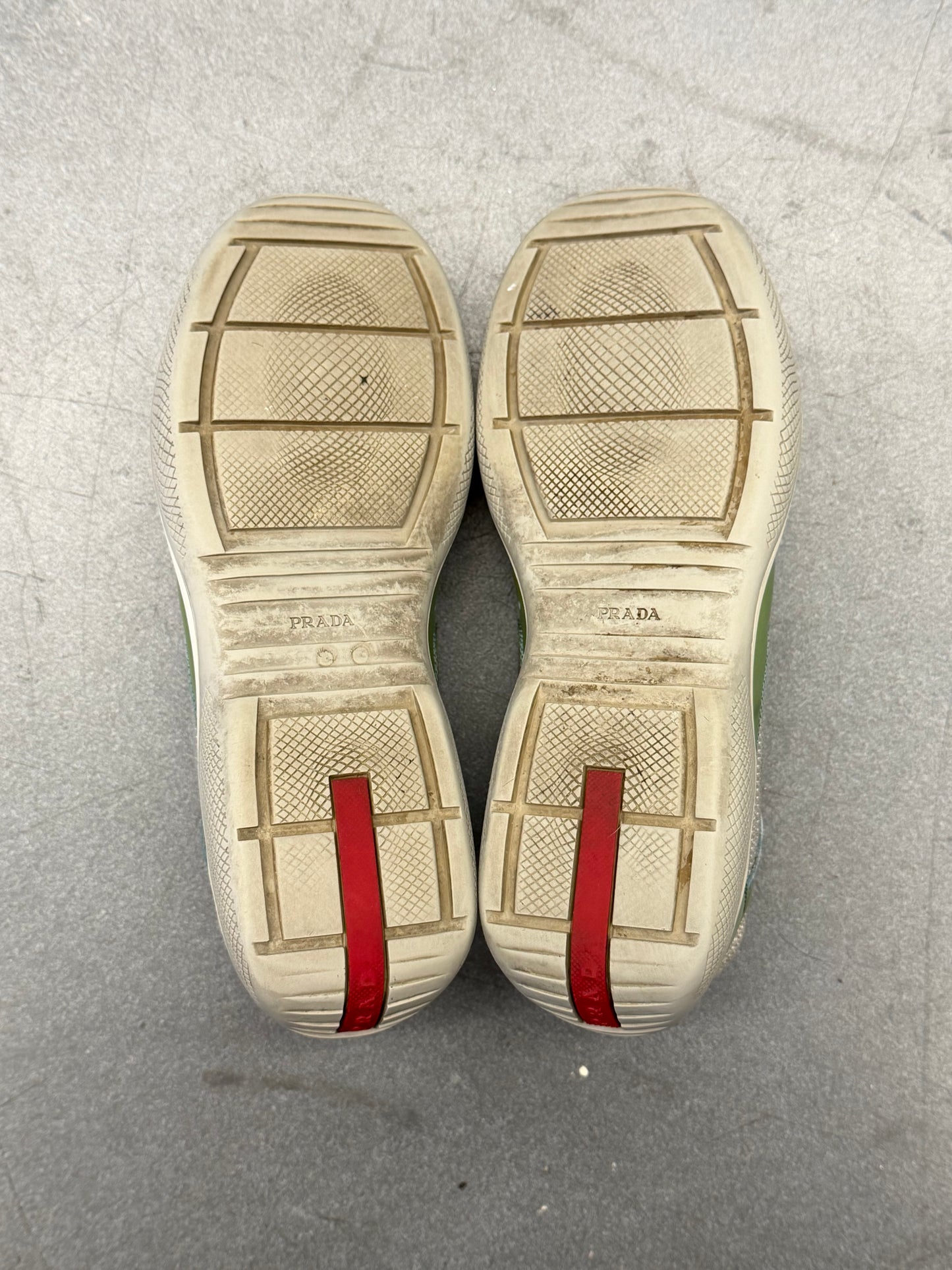 PRADA AMERICA'S CUP SNEAKER - GREEN (W/O BOX)