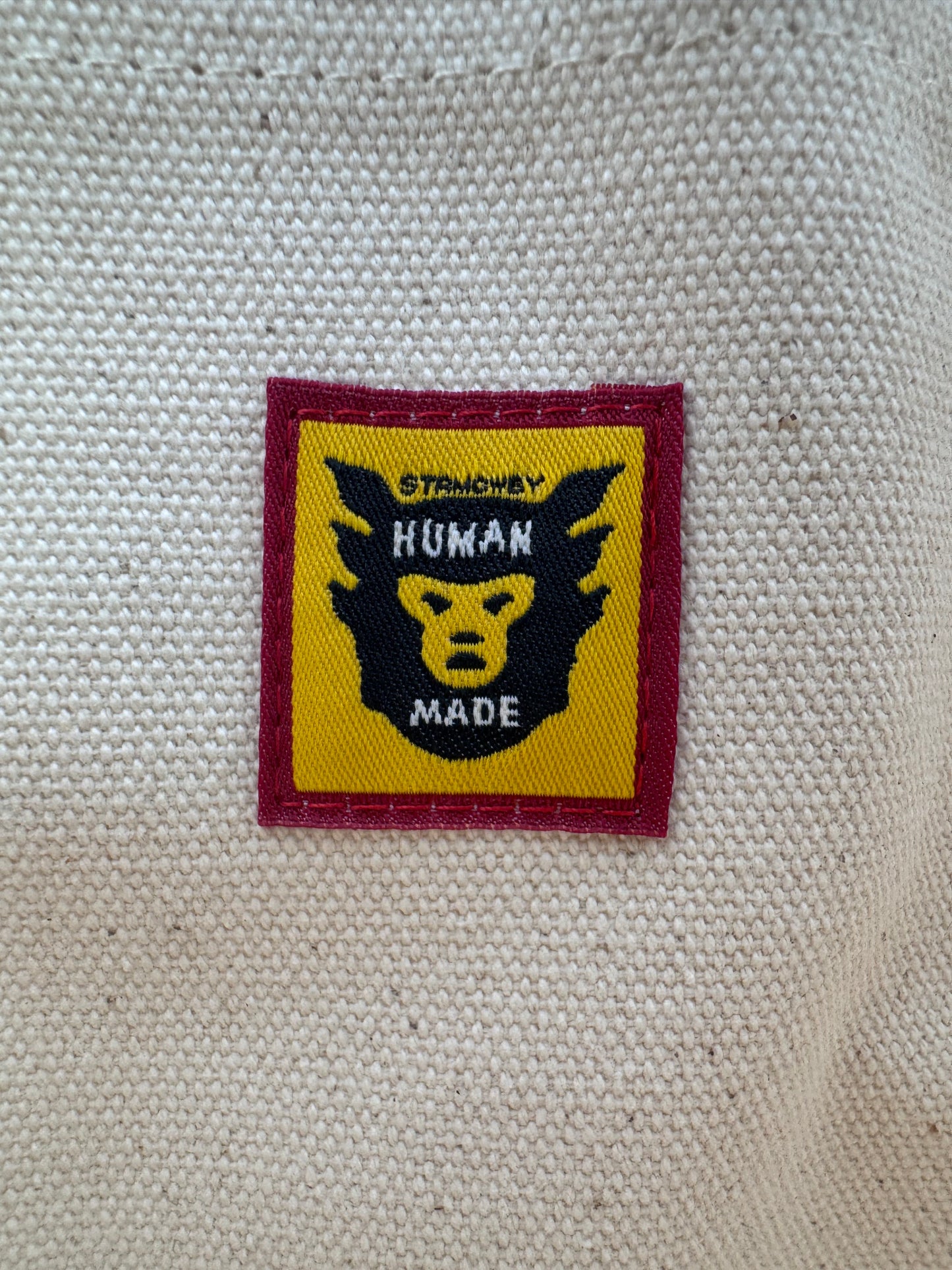 HUMAN MADE POLAR BEAR AND HEART LARGE TOTE BAG