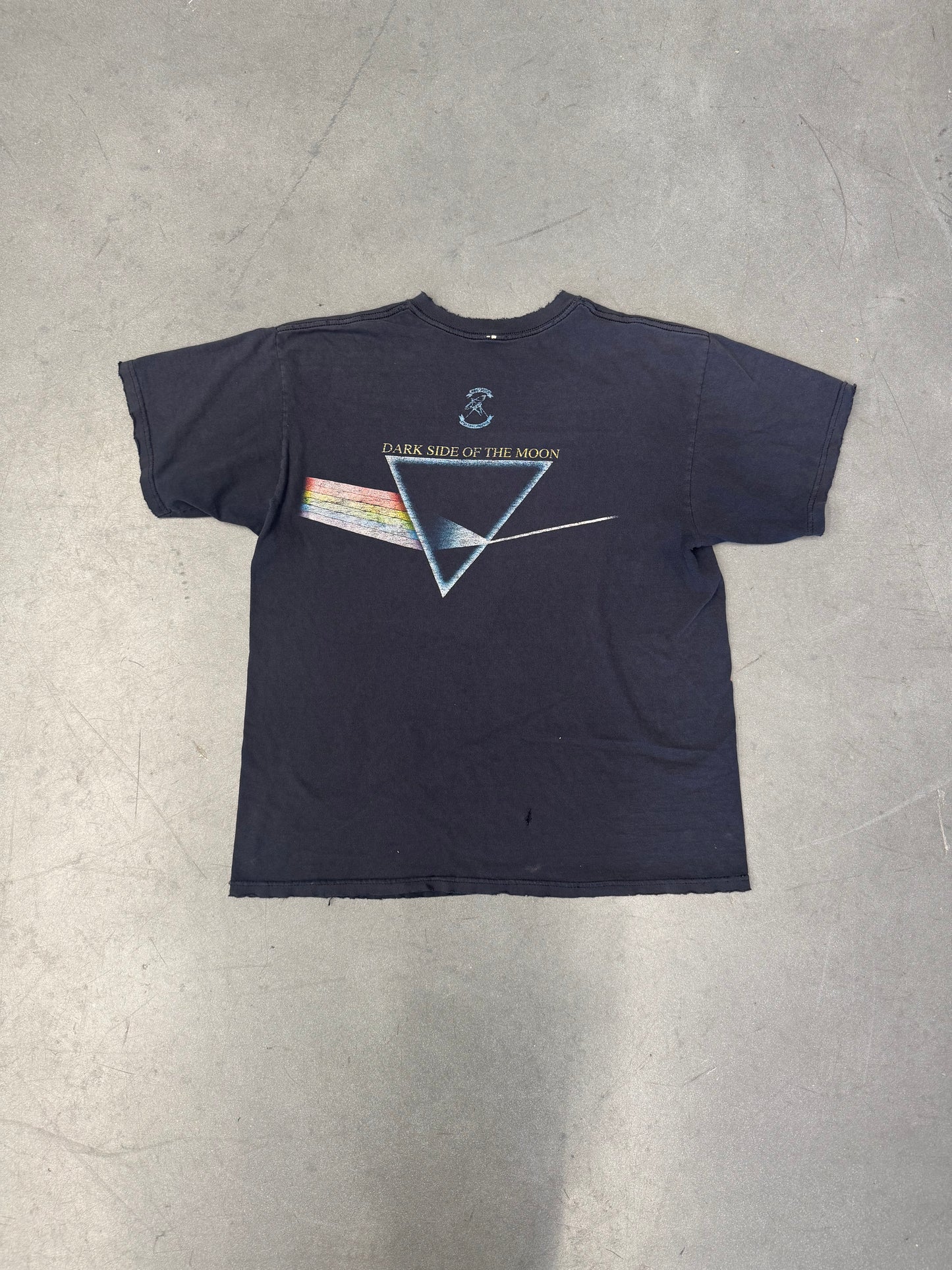 PINK FLOYD DARK SIDE OF THE MOON FADED AND DISTRESSED TEE (PULLED TAG)