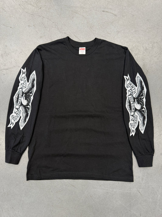 FW25 SUPREME ANTIHERO EAGLE LS TEE - BLACK