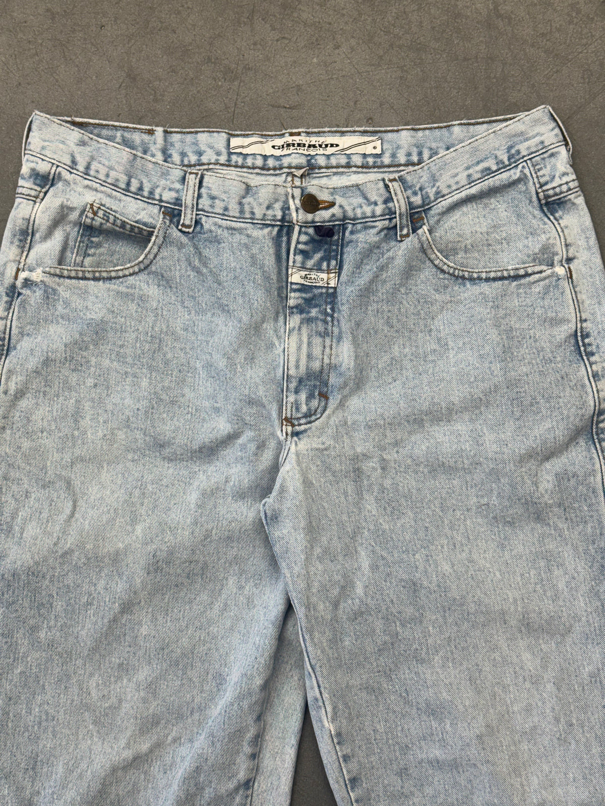 90S MARITHE FRANCOIS GIRBAUD LIGHT WASH DENIM JEANS (36)
