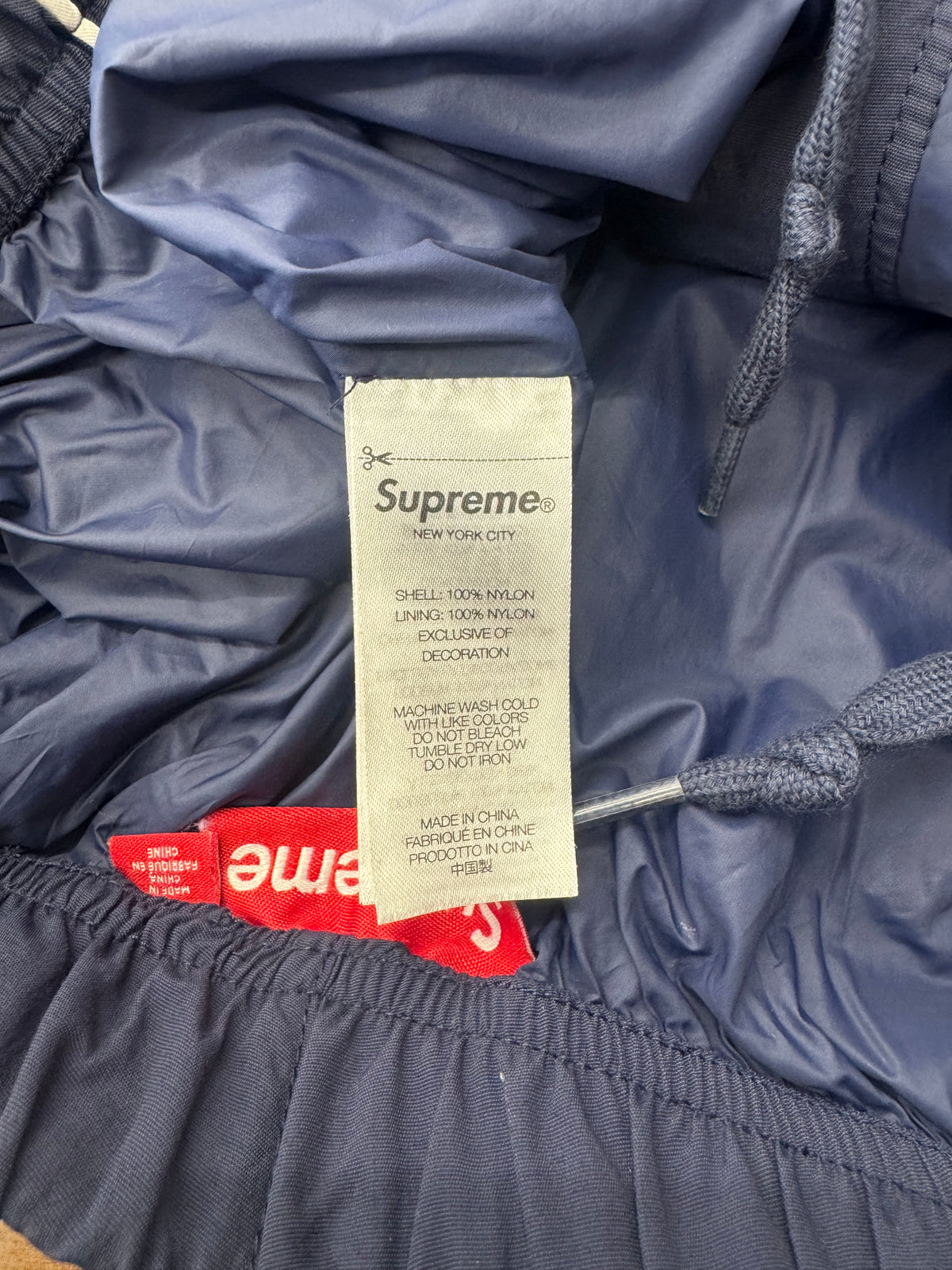 SS25 SUPREME LONG NYLON SHORTS - NAVY
