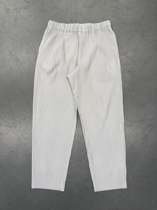 ISSEY MIYAKE HOMME PLISSE PLEATED PANTS - GREY