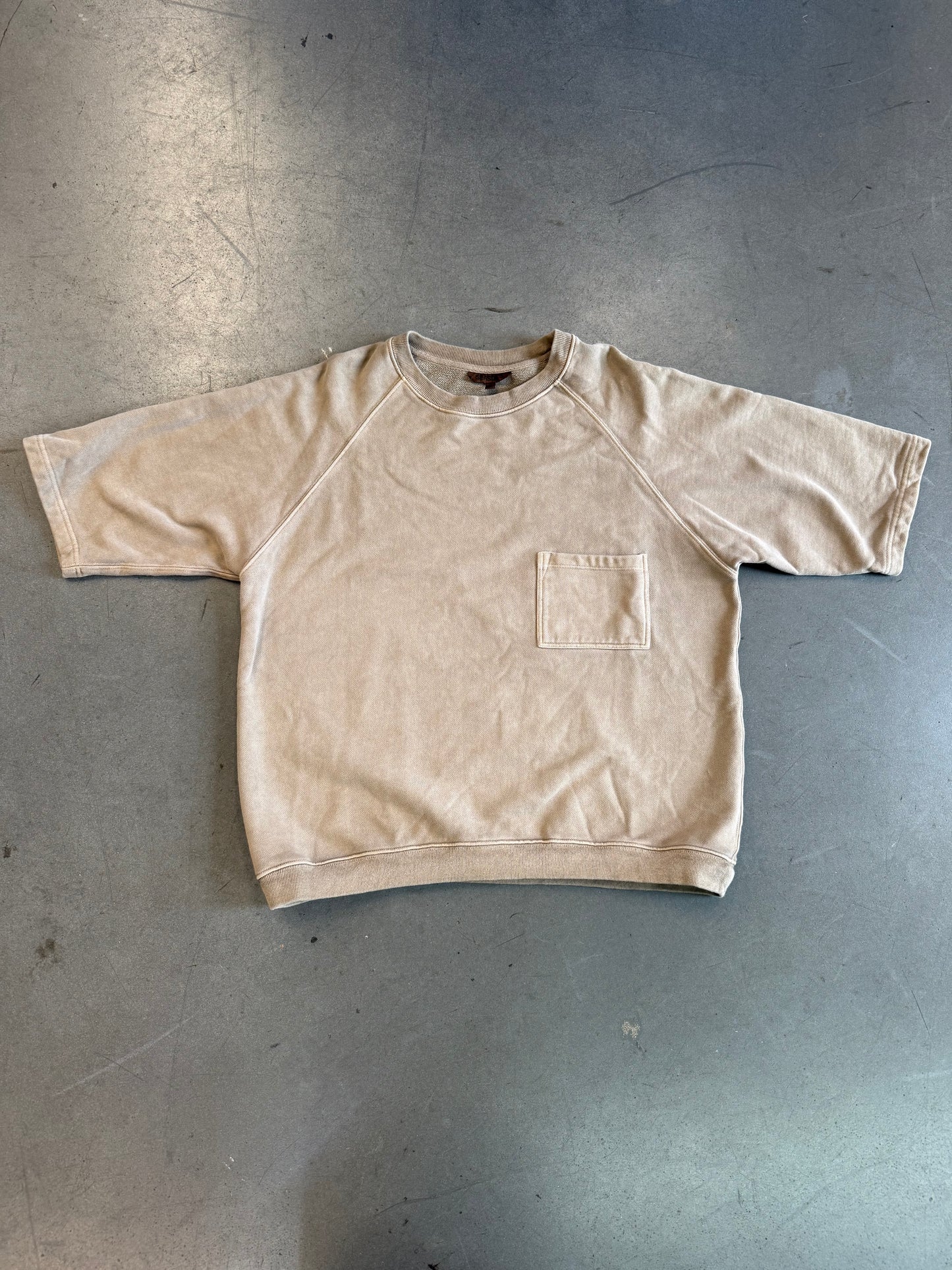 YEEZY SEASON 3 HEAVY KNIT OVERSIZED POCKET TEE - TAN (S)