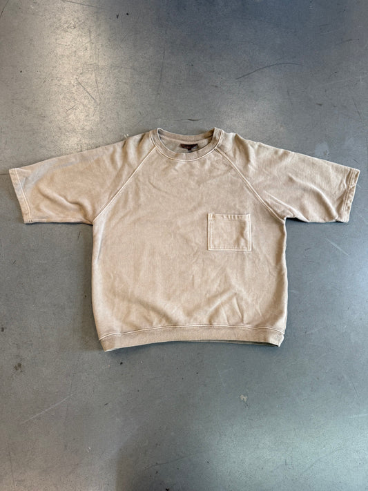 YEEZY SEASON 3 HEAVY KNIT OVERSIZED POCKET TEE - TAN (S)