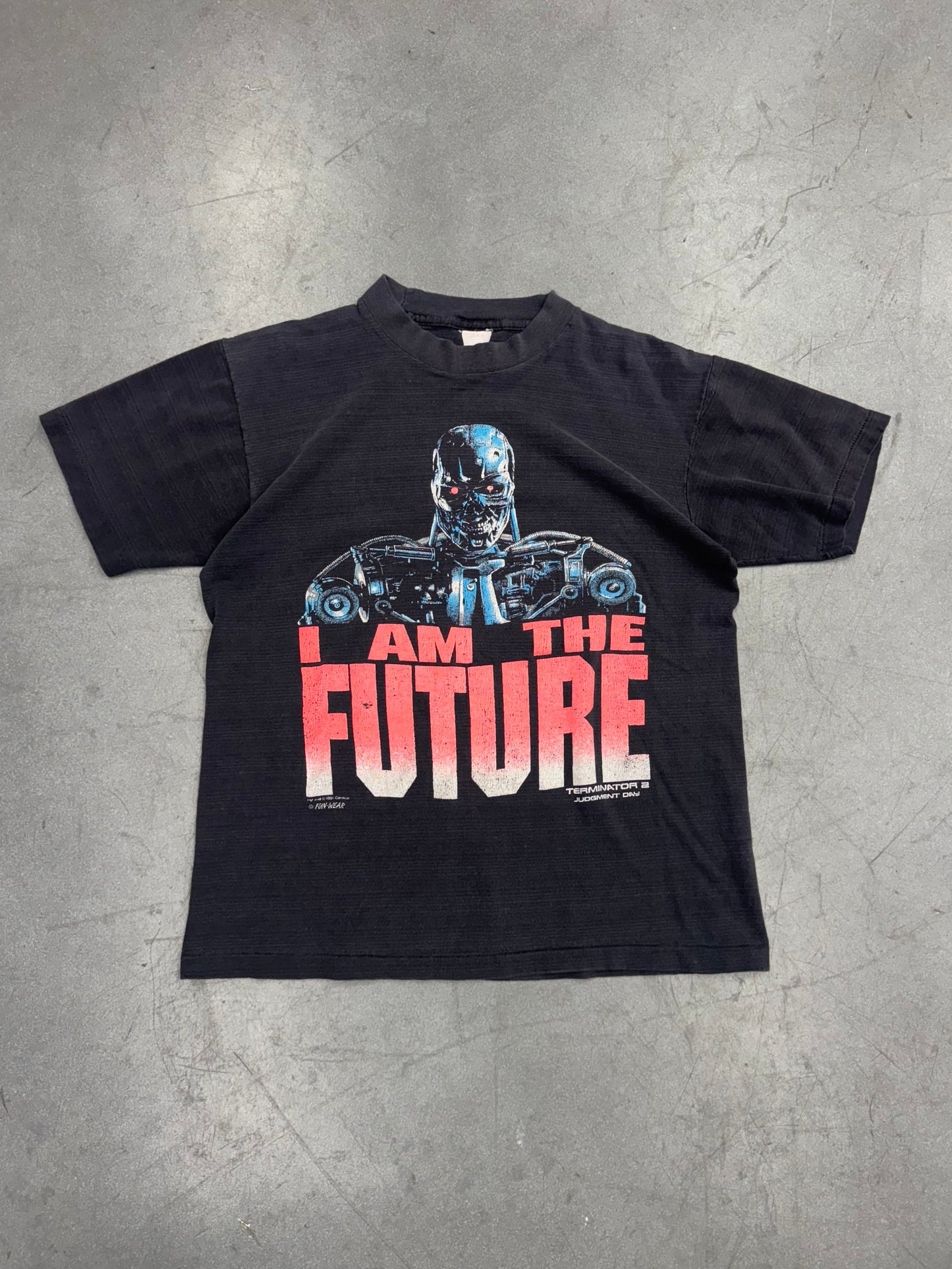 1991 TERMINATOR 2 JUDGEMENT DAY 'I AM THE FUTURE' TEE (COTTON STATES TAG)
