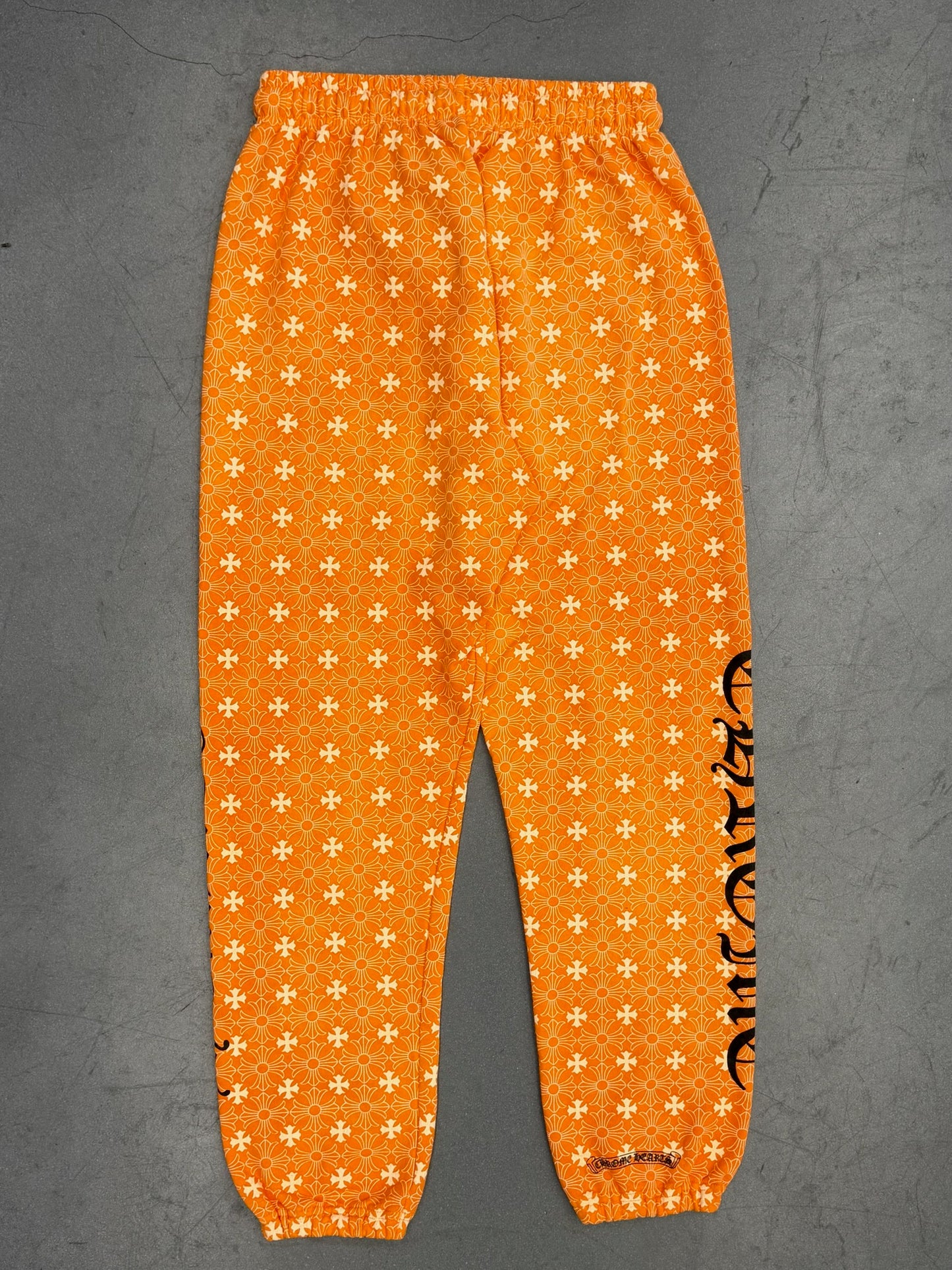 CHROME HEARTS PLUS CROSS MONOGRAM SWEATPANT - ORANGE