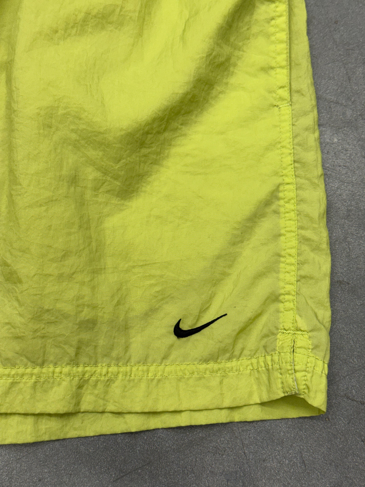 VINTAGE NIKE NEON GREEN NYLON SHORTS