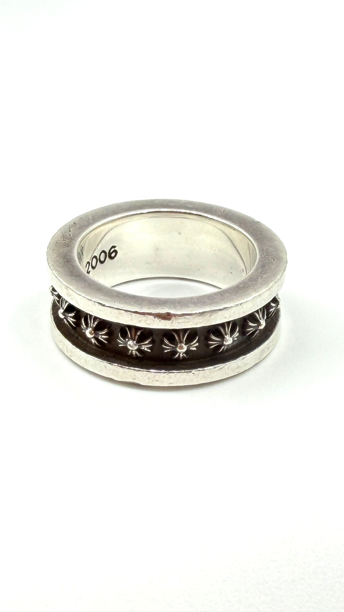 CHROME HEARTS MINI PLUS BEARING SILVER RING - 5