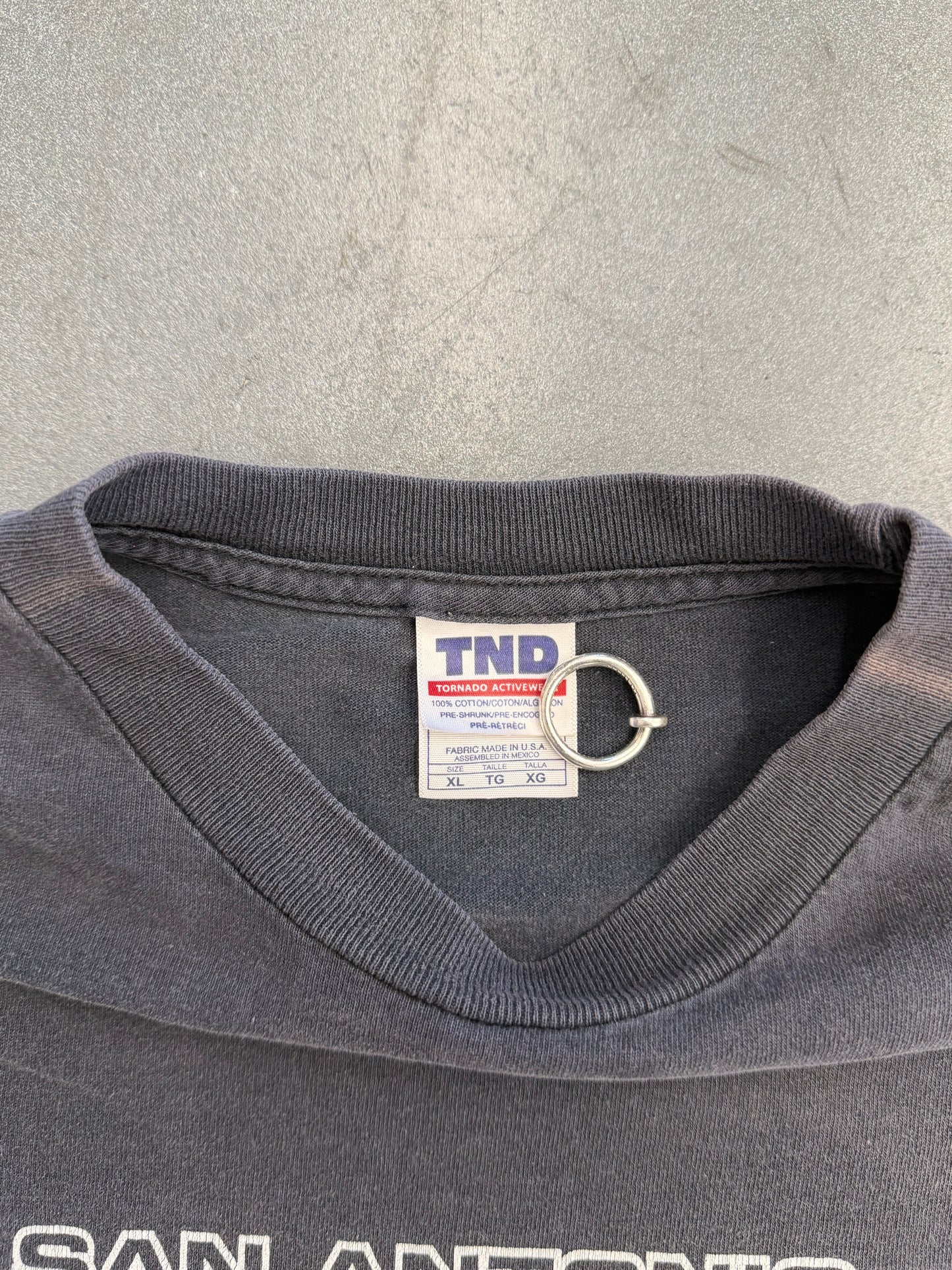 90S SAN ANTONIO SPURS BASKETBALL PLAYERS LIST TEE (TND TAG)